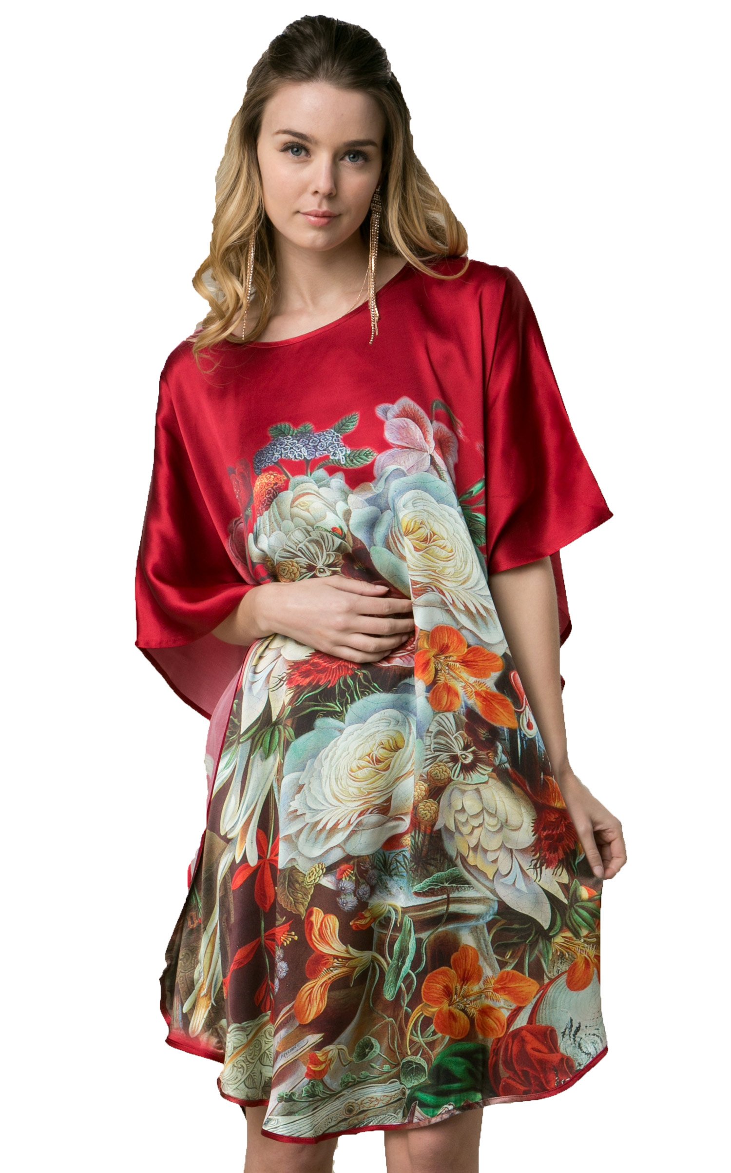 Grace Silk 100% Pure Mulberry Silk Nightgown for Women - Luxurious Soft Sleepwear for Comfortable Nights & Elegant Loungewear