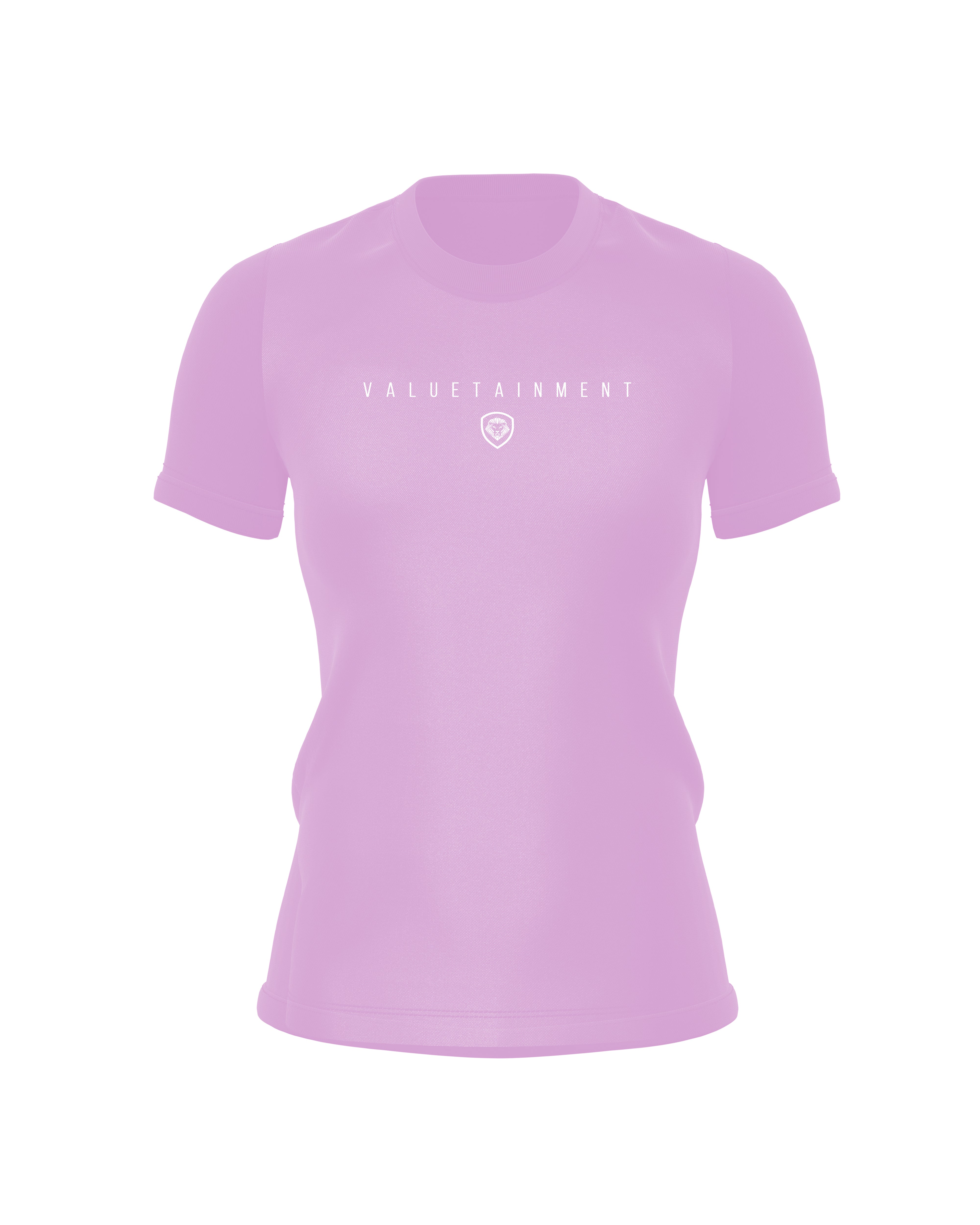 Valuetainment Premium Pink Short Sleeve T-Shirt for Women - Soft Cotton Casual Tee for Everyday Wear, Workout & Street Style
