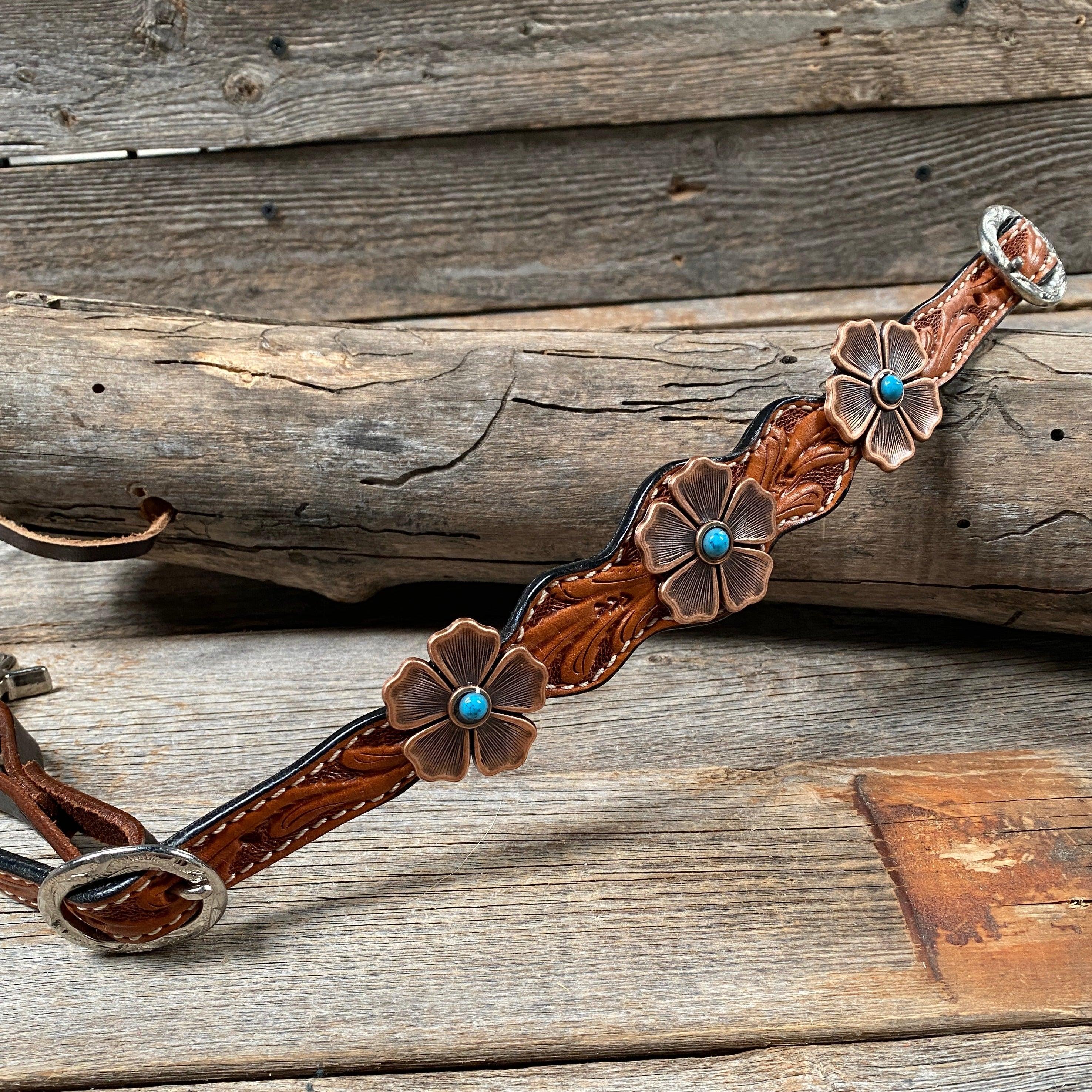 Floral Print Light Oil Leather Strap #WS1008 - Perfect for Handbags, Purses & Fashion Accessories