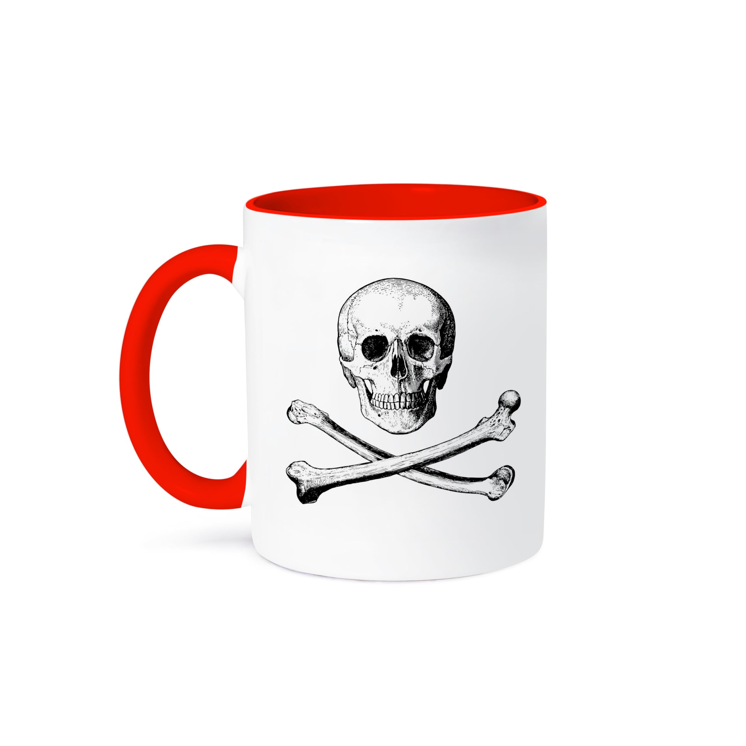 3D Rose 11oz Coffee Mug with Skull and Crossbones Design - Xander Movie Quotes - Funny Gift for Coffee Lovers - Perfect for Home, Office, and Gag Gifts