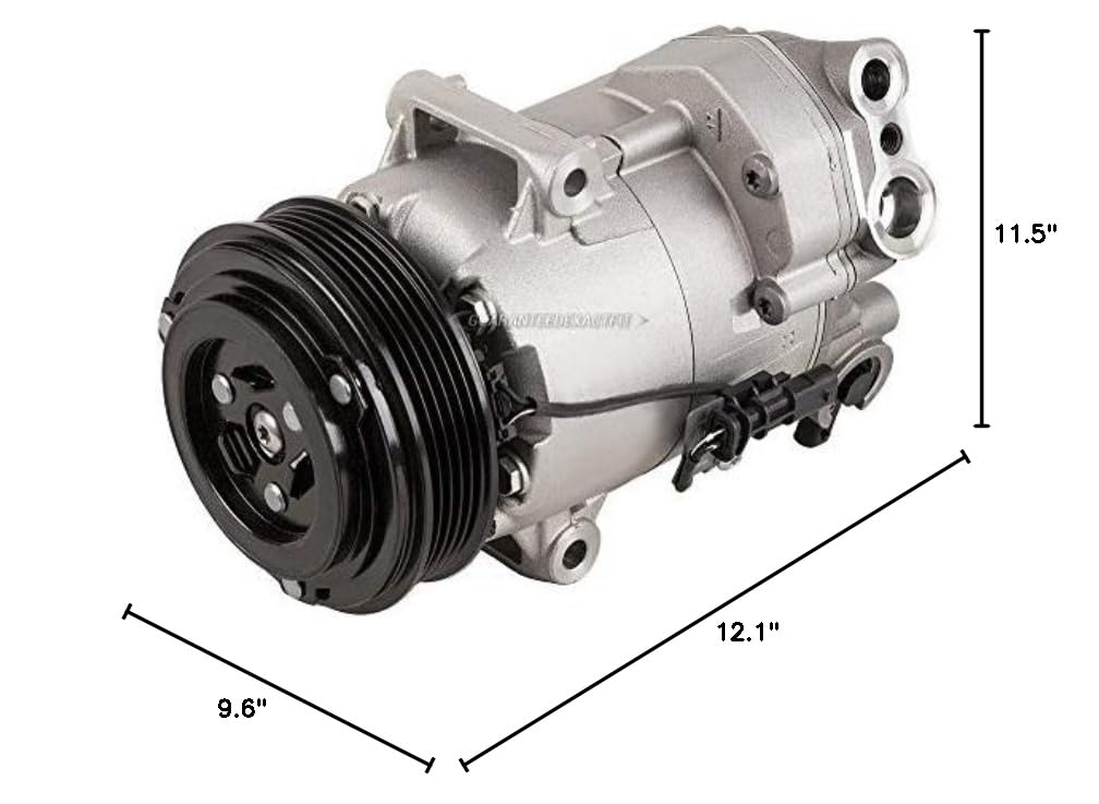 Chevy Cruze 1.4T AC Compressor & A/C Kit (2012-2015) - Includes Drier, Expansion Valve, PAG Oil & O-Rings - Replacement for OEM 60-89215RK - Perfect for Summer Cooling & Auto AC System Repair
