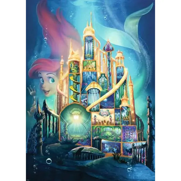 Disney Princess Ariel PZ1000 Castle Playset - Magical Toy for Kids & Collectors | Perfect for Birthday Gifts & Pretend Play