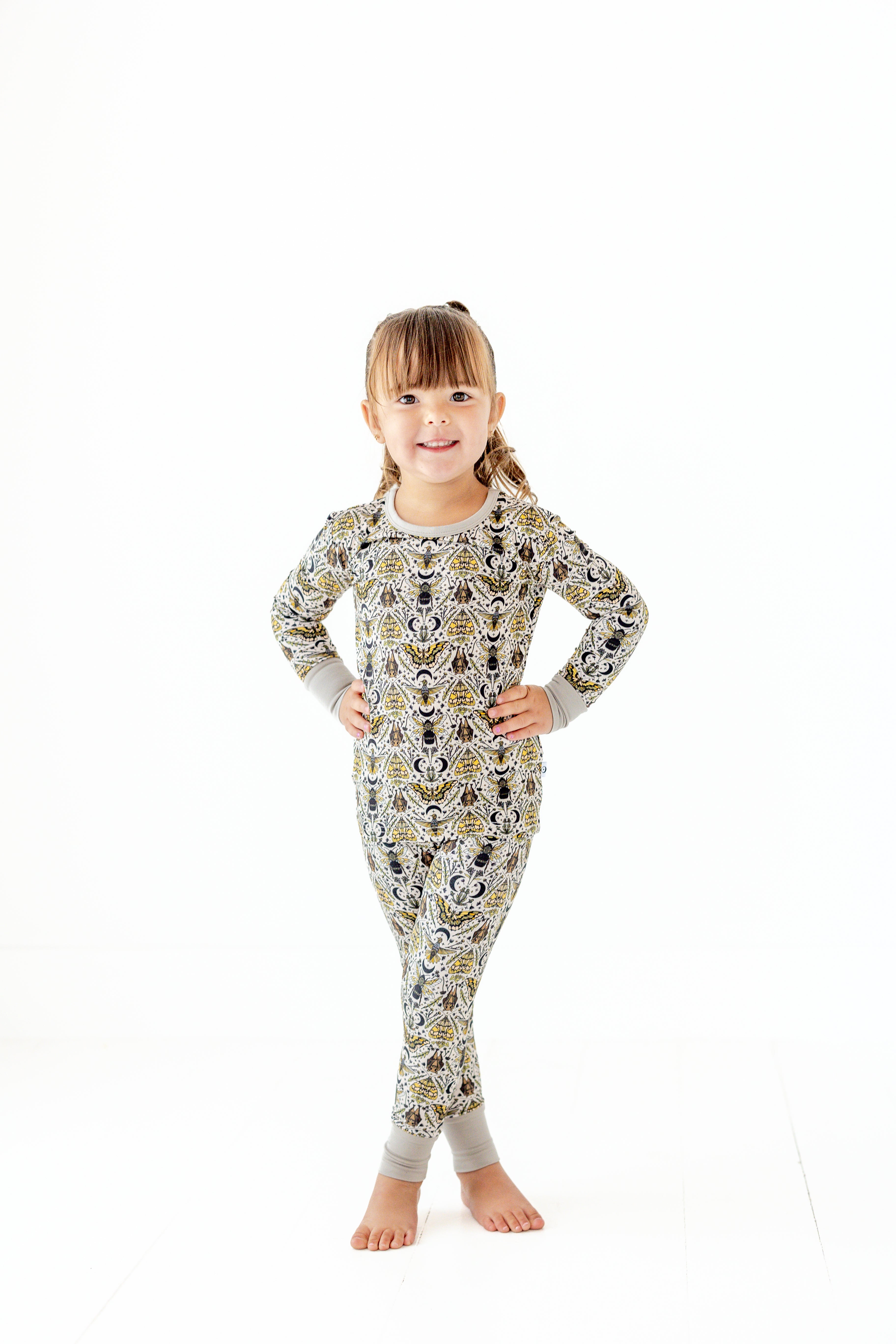Pollinators Two Piece Pajama Set - Soft Cotton Sleepwear with Floral Print for Women | Perfect for Lounge, Sleep & Relaxation at Home