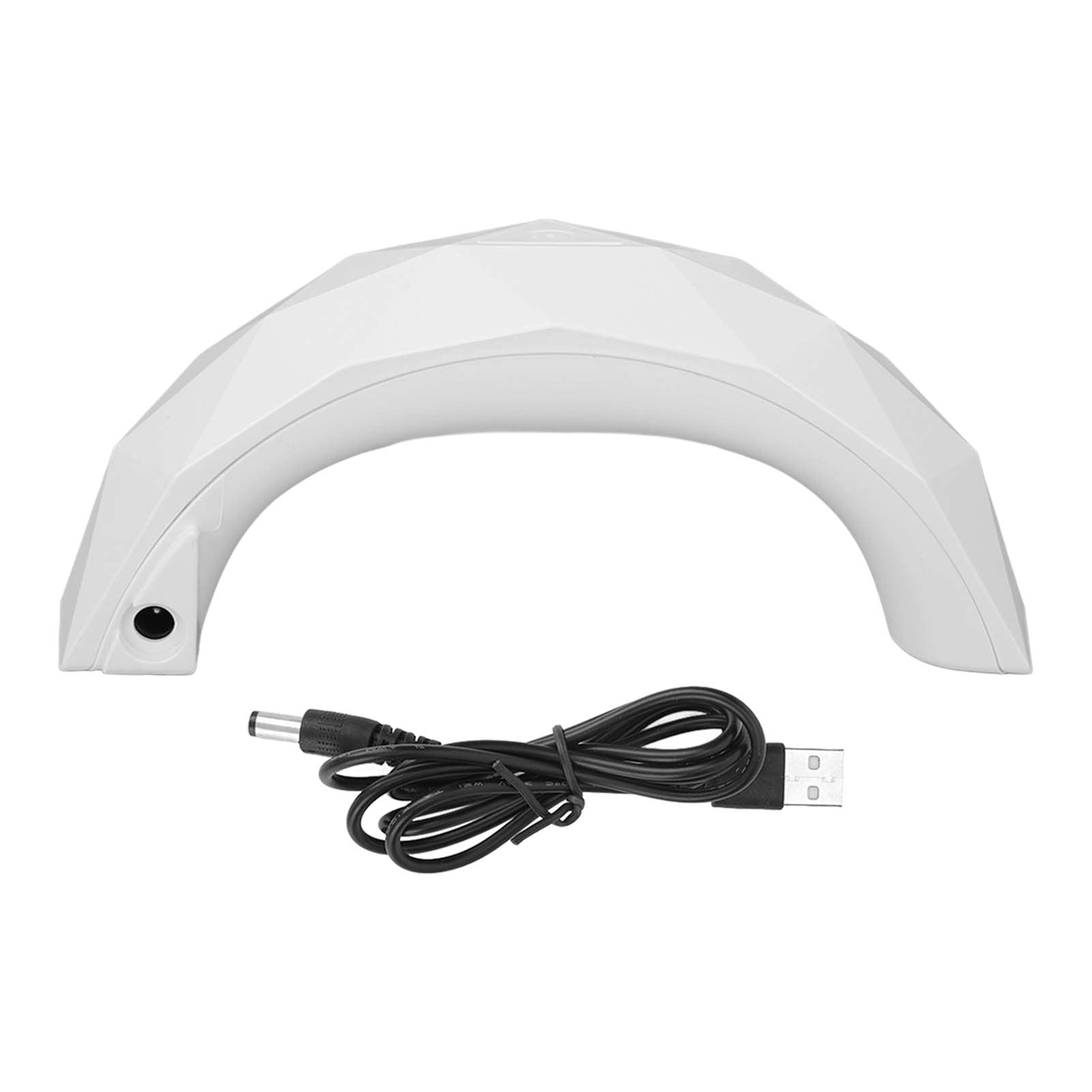 ANGGREK 9W LED Nail Lamp - Mini Portable UV Gel Nail Dryer with USB Power for DIY Nail Art, Quick Curing Light for Home & Salon Use