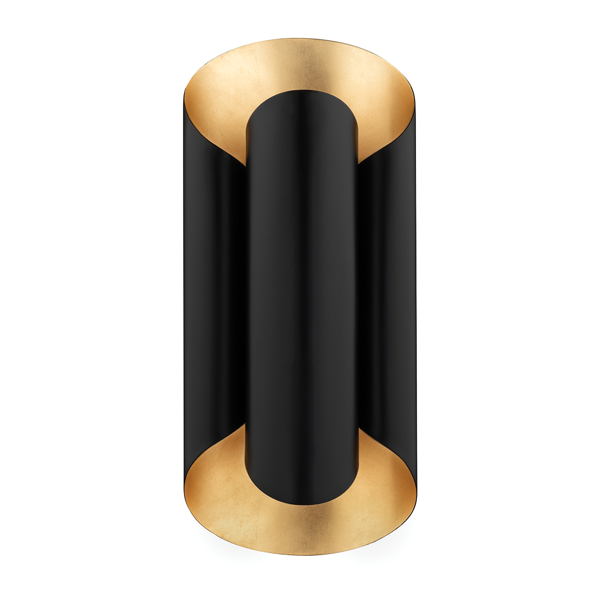 Banks 2-Light Wall Sconce in Black & White - Modern Lighting Fixture for Bedroom, Living Room & Hallway