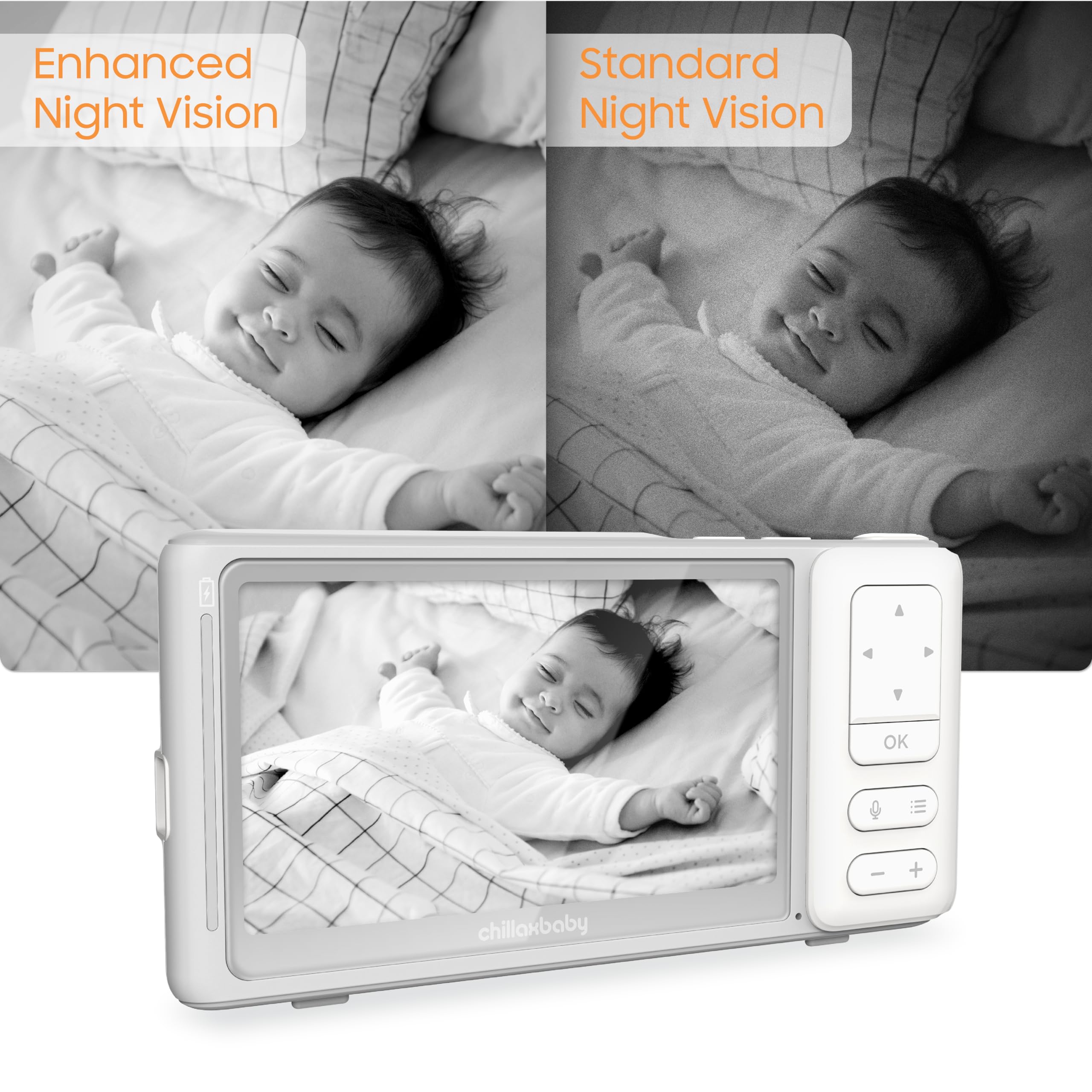 CHILLAX Giraffe Pro Max Portable Baby Monitor with 1080p HD Camera - 5