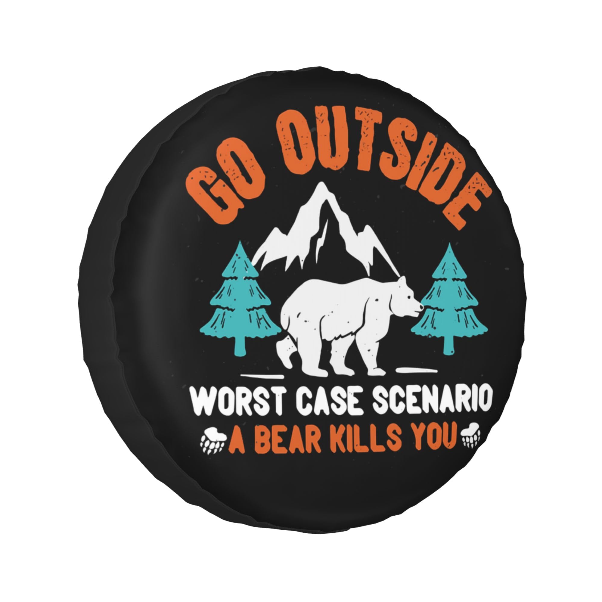 15 Inch RV Spare Tire Cover - Durable Camper Wheel Protector for Travel Trailers, SUVs & Trucks | Waterproof & UV Resistant | Perfect for Outdoor Adventures & Road Trips