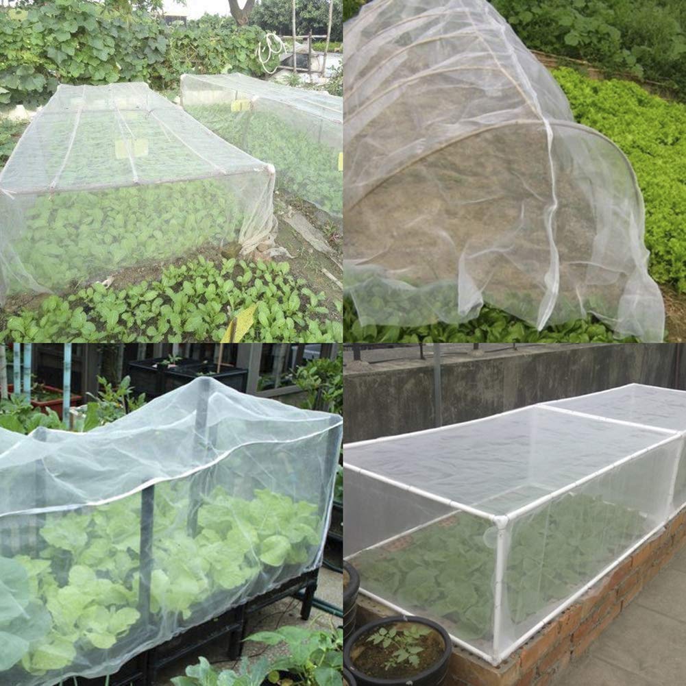 Insect Protection Netting for Garden - Fine Mesh Plant Covers, Vegetable & Fruit Grow Tunnel, Greenhouse Crop Protection | Durable Pest Control for Flowers, Vegetables & Fruits