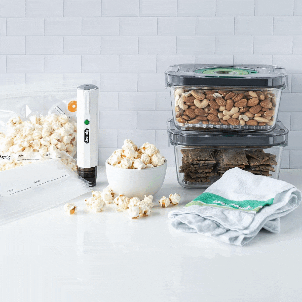 Vac U Seal Vacuum Sealer Set - Food Preservation System for Freshness | Perfect for Meal Prep, Sous Vide & Freezer Storage