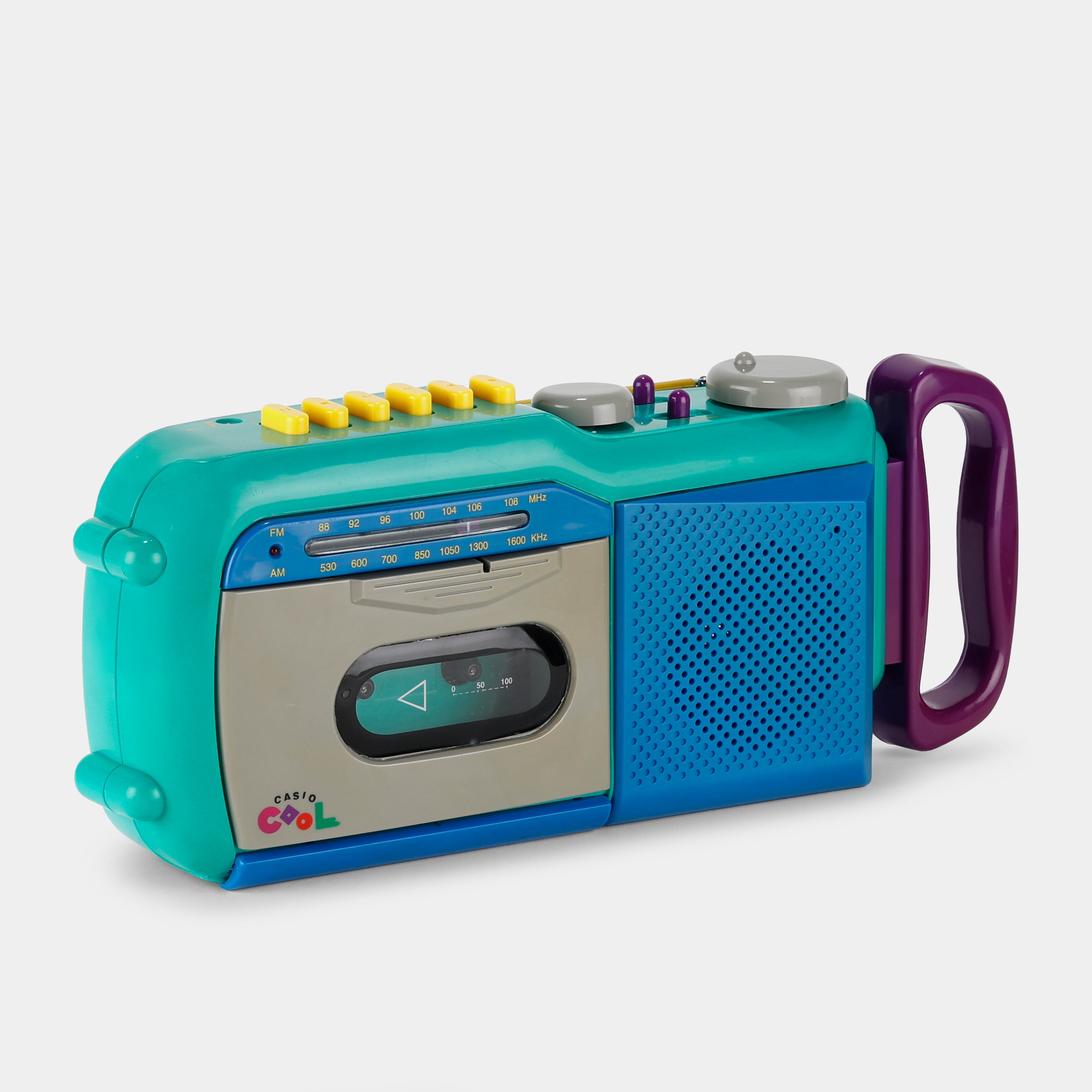 Casio KM-90 Portable Bluetooth Boombox with Powerful Bass, FM Radio & USB Playback - Perfect for Outdoor Parties, Beach Trips & Home Entertainment