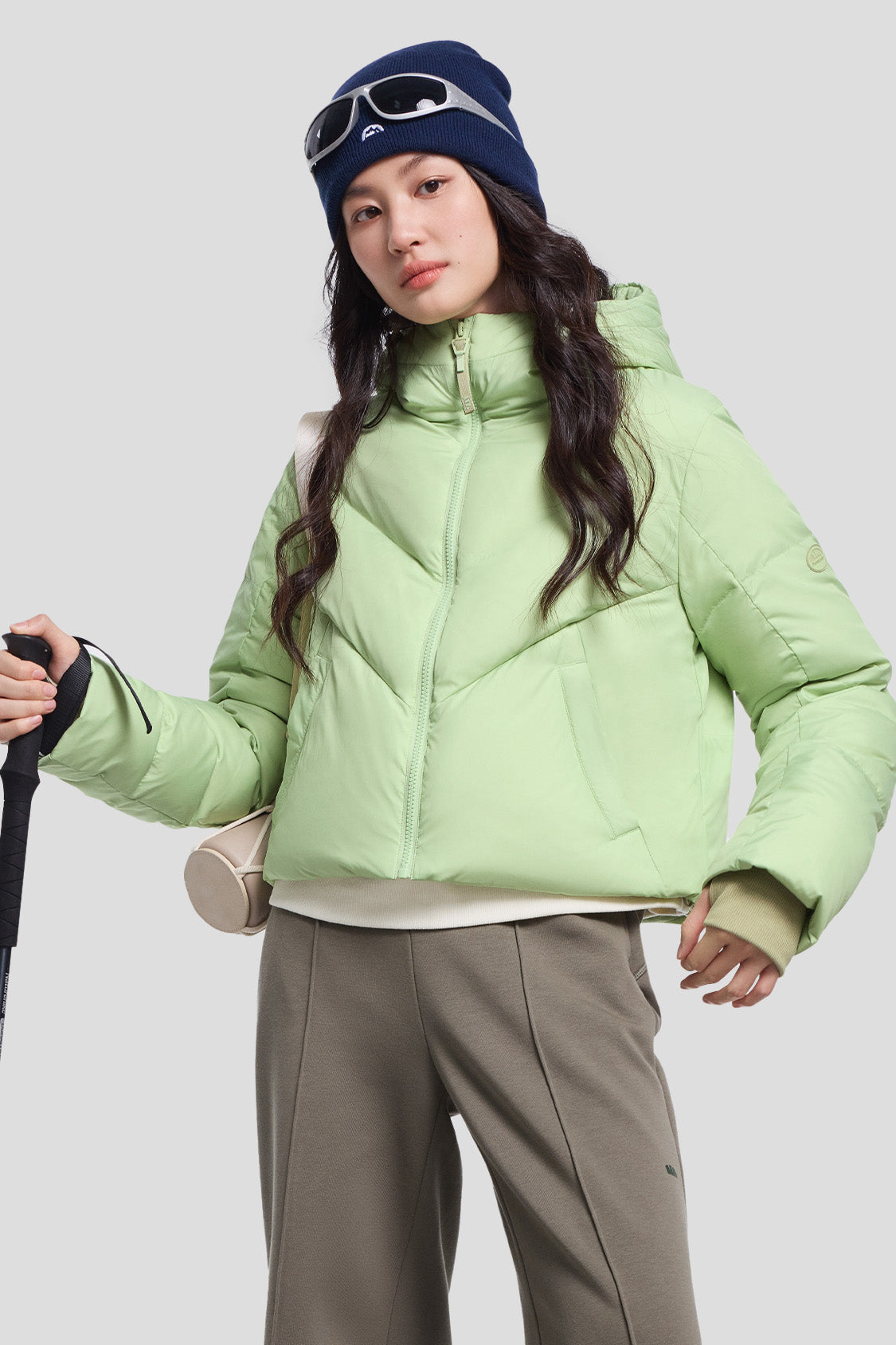 AquaDown Women's Waterproof Short Puffer Jacket - Lightweight Warm Winter Coat for Outdoor Activities & Daily Wear