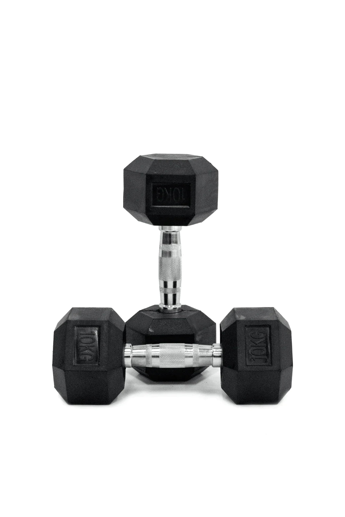 Commercial Rubber Hex Dumbbell Set - 190kg (419 lbs) Heavy Duty Gym Equipment for Strength Training & Home Workouts | Perfect for CrossFit, Weightlifting & Fitness Studios