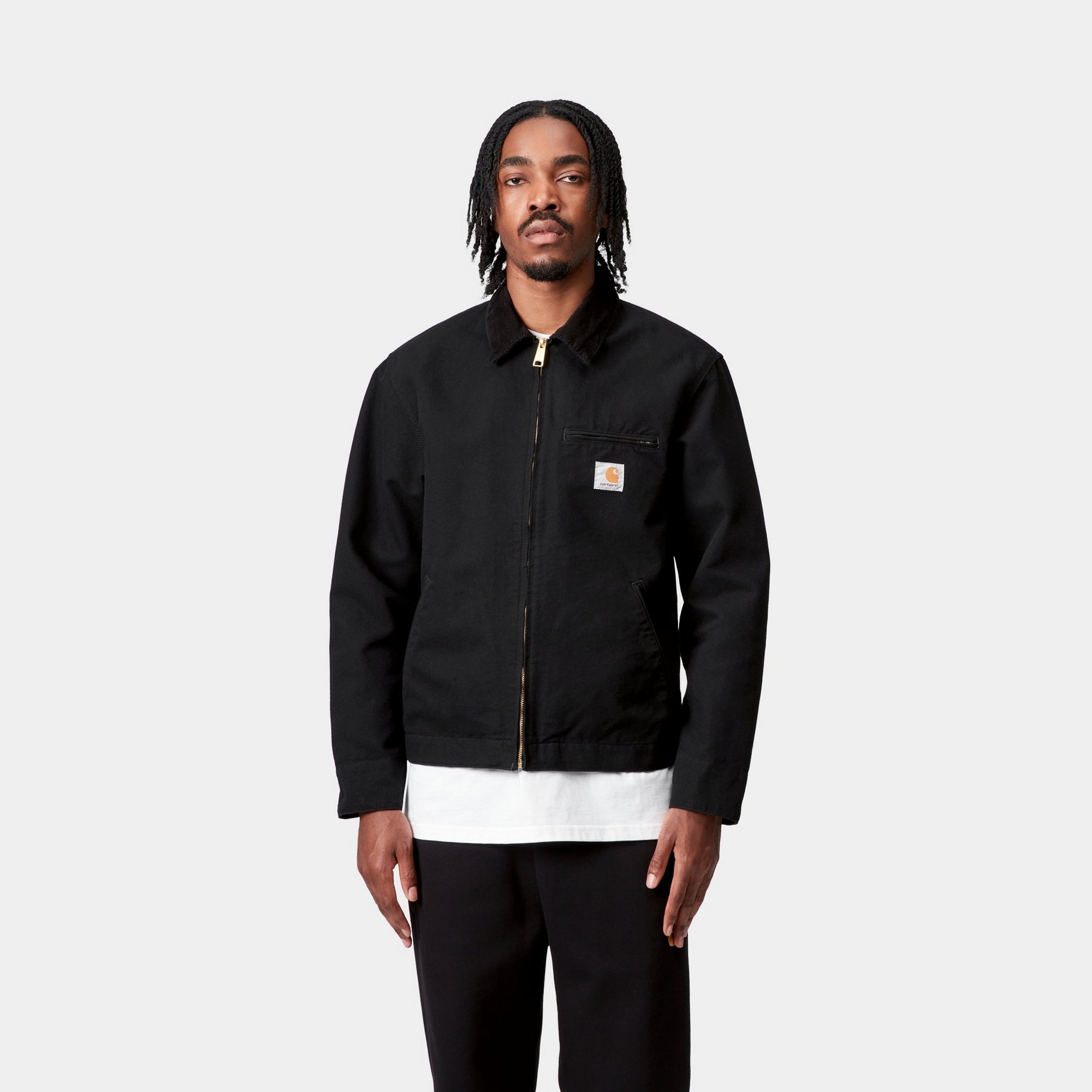 Detroit Jacket for Men & Women - Spring Lightweight Water-Resistant Black Rinsed Denim Jacket | Outdoor Casual Wear, Street Style Fashion