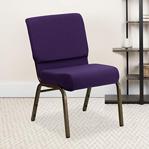 Royal Purple Fabric/Gold Vein Frame