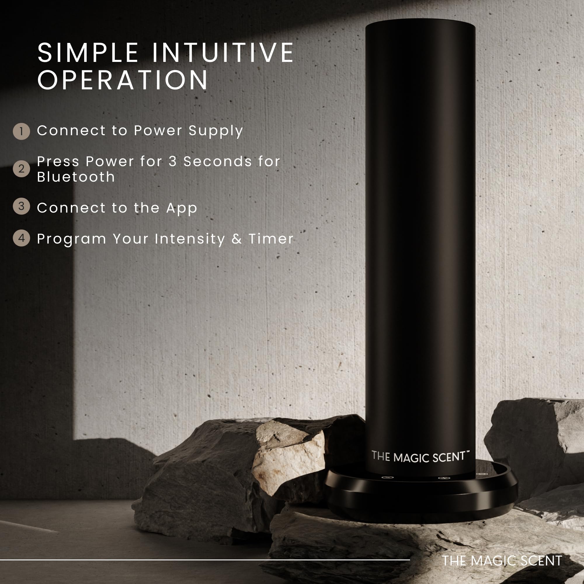 Premium Bluetooth Essential Oil Diffuser - Smart Ultra-Quiet Aromatherapy Device for Home, Office & Hotel - Waterless Cold-Air Technology with Programmable Timer - Includes Free Aroma Oils (Perfect for Relaxation, Yoga, Spa & Sleep Therapy)