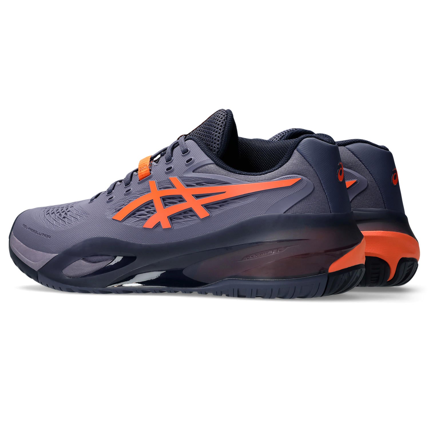 ASICS Gel Resolution X Wide Men's Tennis Shoes - Grey/Orange | High-Performance Court Shoes for Competitive Play & Training