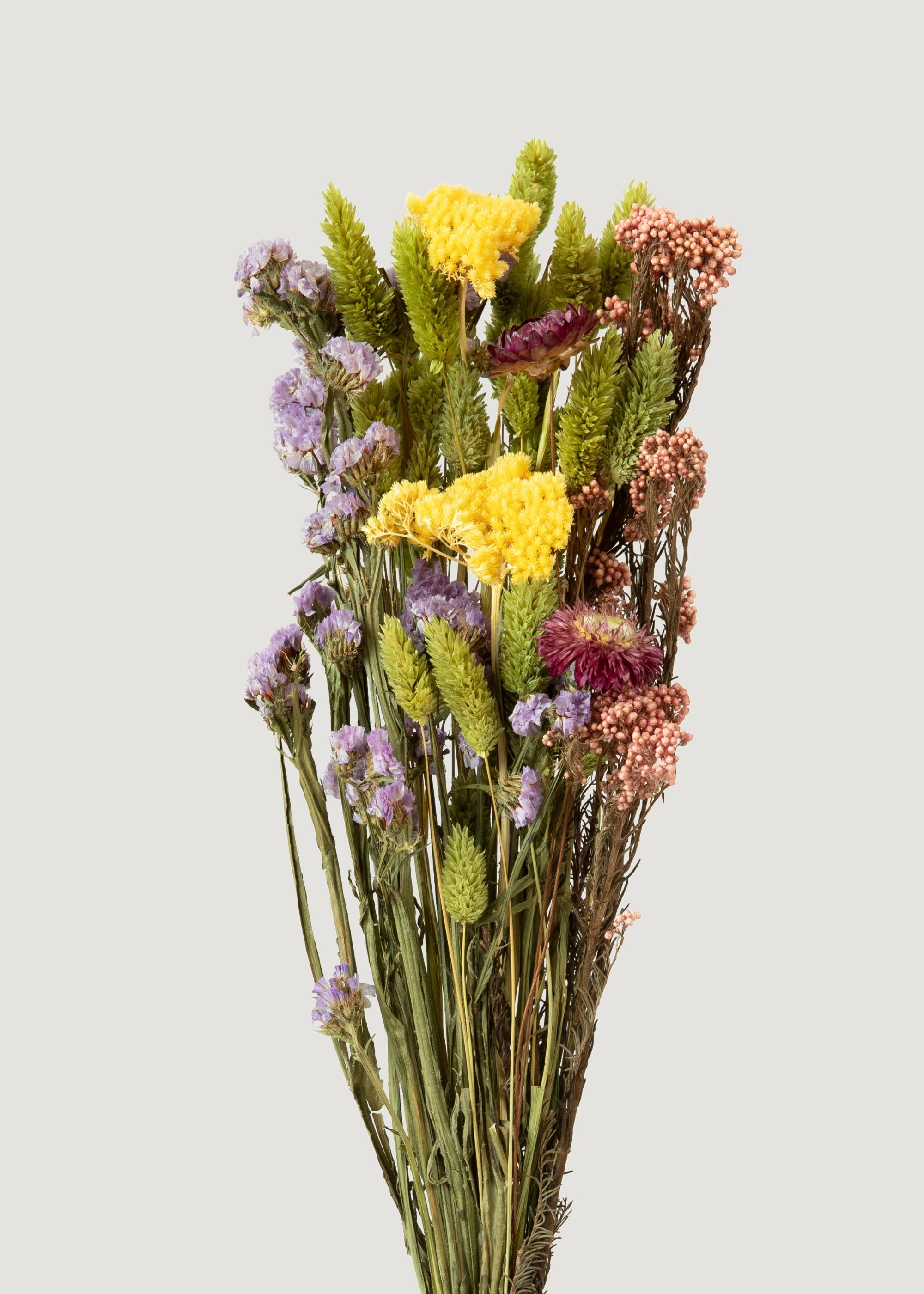 Pink and Purple Dried Floral Bundle - 23.5