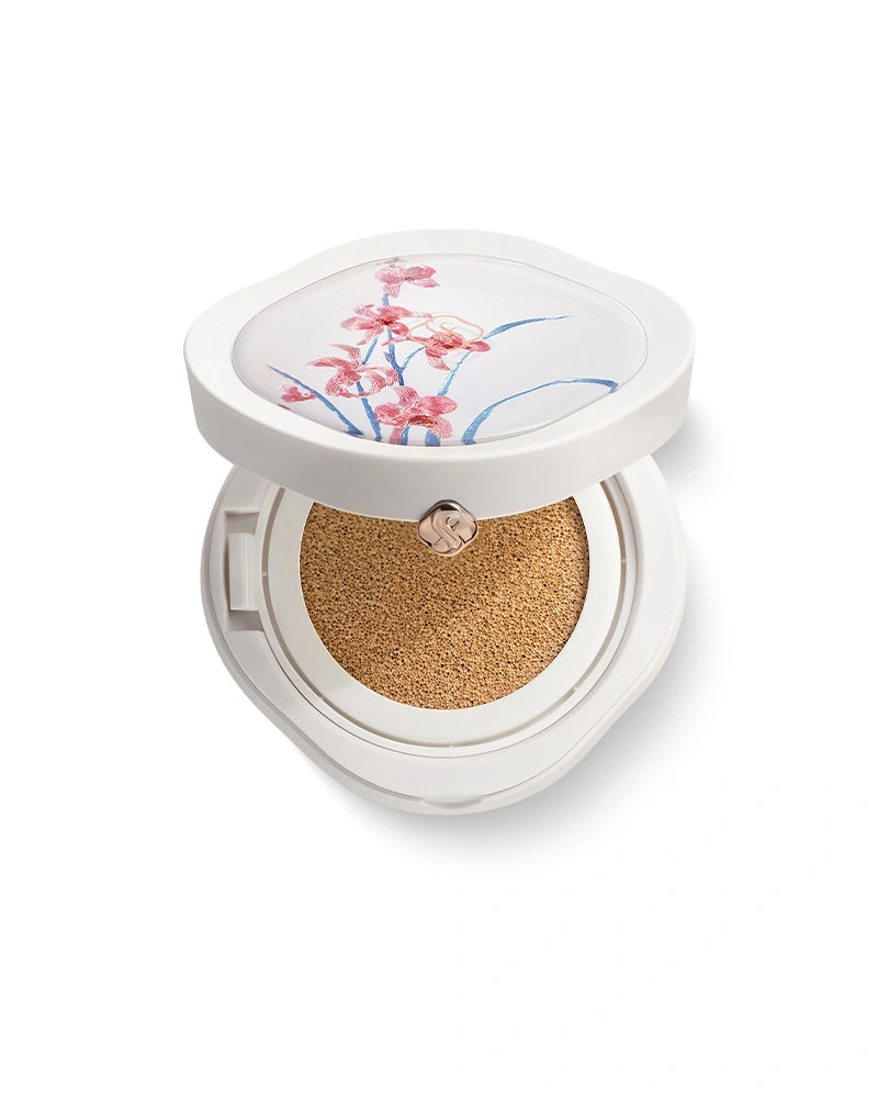 Flawless Jade Breathable Longwear Cushion Foundation - Ode to Embroidery Collection | Lightweight, Buildable Coverage for All-Day Wear | Perfect for Daily Makeup & Special Occasions
