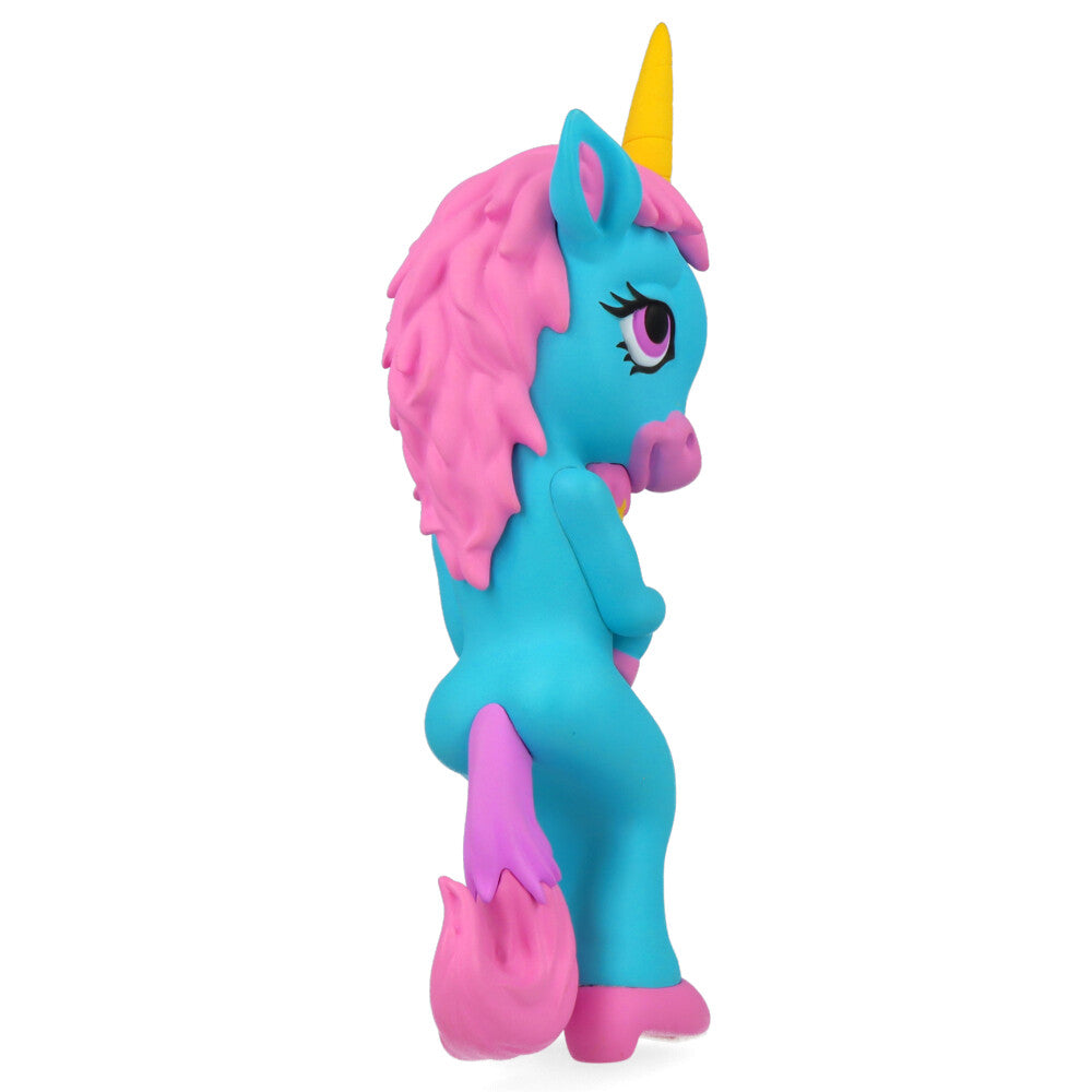 Ron English Forlorn Unicorn Blue Art Toy - Collectible Vinyl Figure for Pop Art Enthusiasts | Perfect for Home Decor, Office Display & Gift Giving