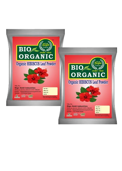 Premium Organic Hibiscus Leaf Powder for Hair Growth & Skin Care - 200g | Natural Hair Mask, Face Scrub & DIY Beauty Recipes | Perfect for Homemade Hair Treatments & Glowing Skin