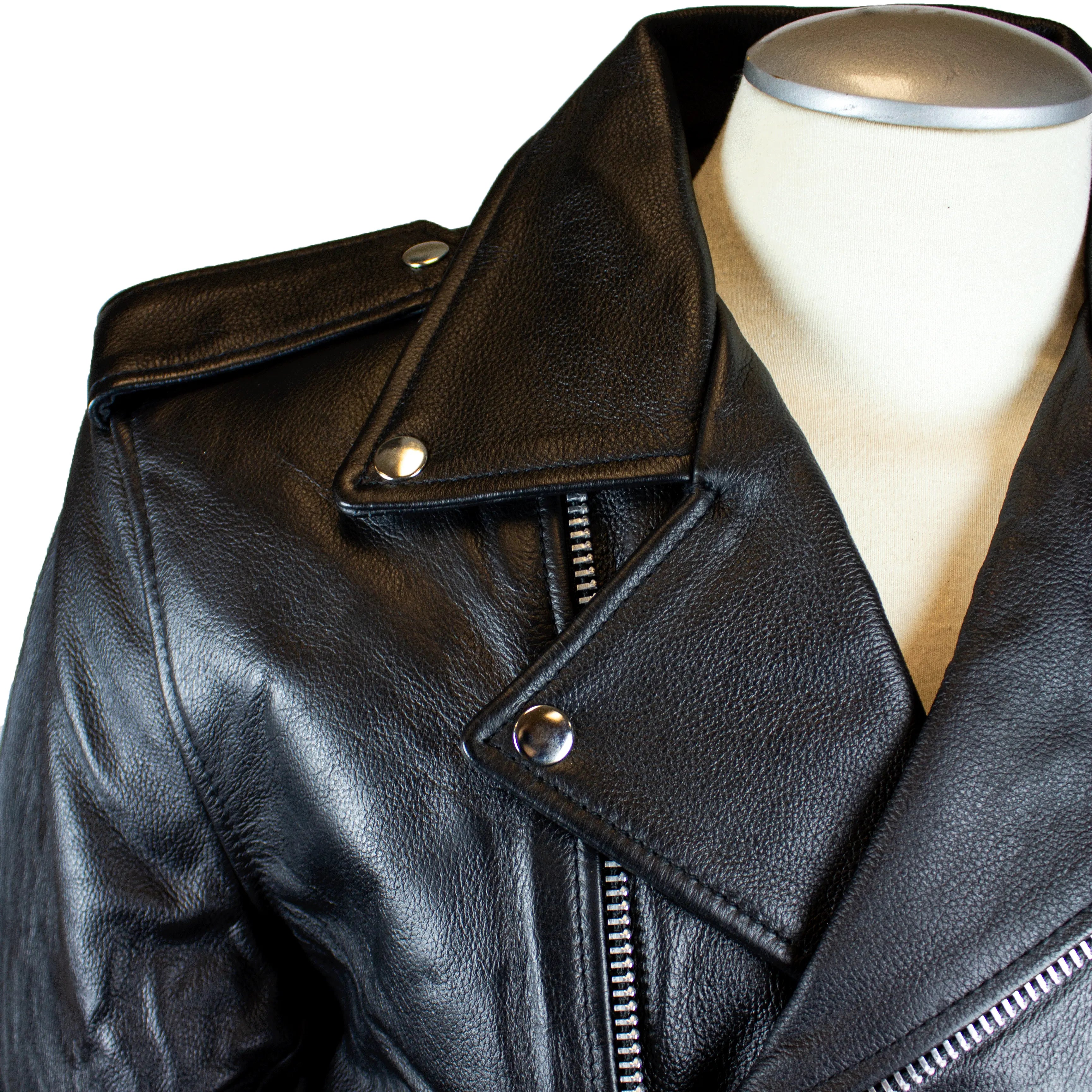 BOL Open Road Men's Motorcycle Leather Jacket - Genuine Biker Jacket for Harley Riders - Perfect for Cruising & Road Trips