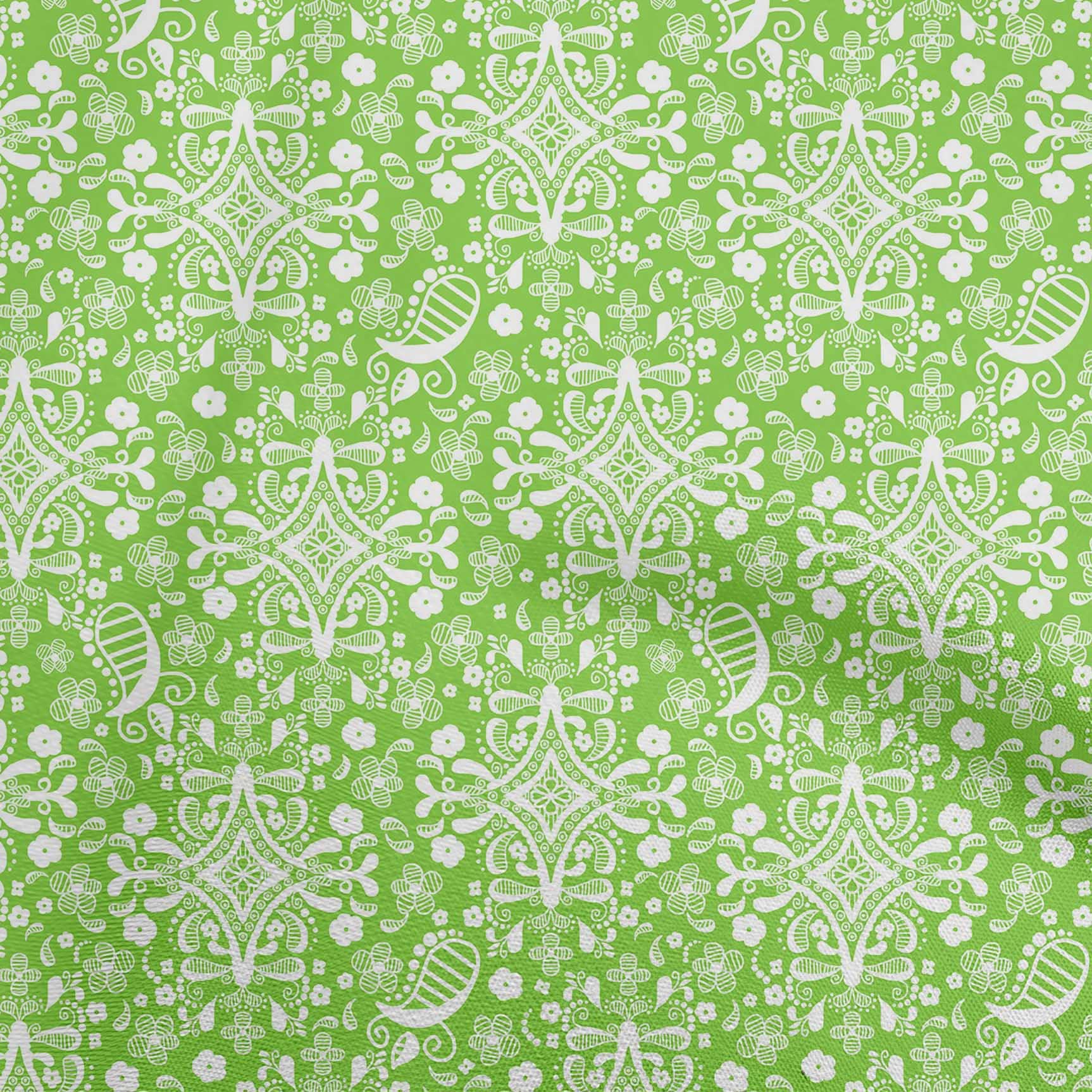 oneOone Viscose Chiffon Green Fabric - 42