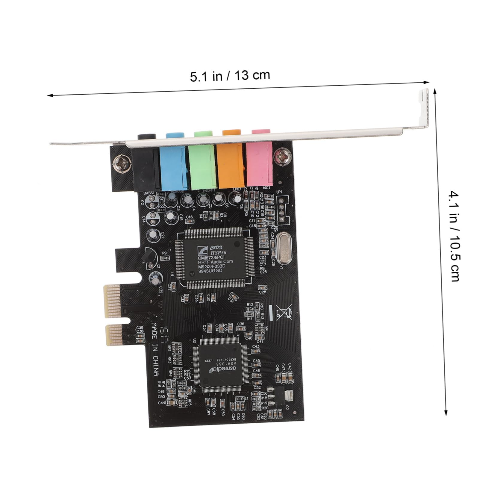 Mikikit 3-Piece PCIe Sound Card Bundle - 5.1 Channel Internal Audio Card with Microphone Input for Windows PC | High-Quality Surround Sound for Gaming, Streaming & Music Production