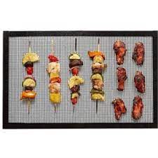 BBQ Grill Mats - Non Stick, Reusable & Durable Cooking Mesh for Outdoor Grilling - Perfect for BBQ, Camping & Backyard Parties (Pack of 2)