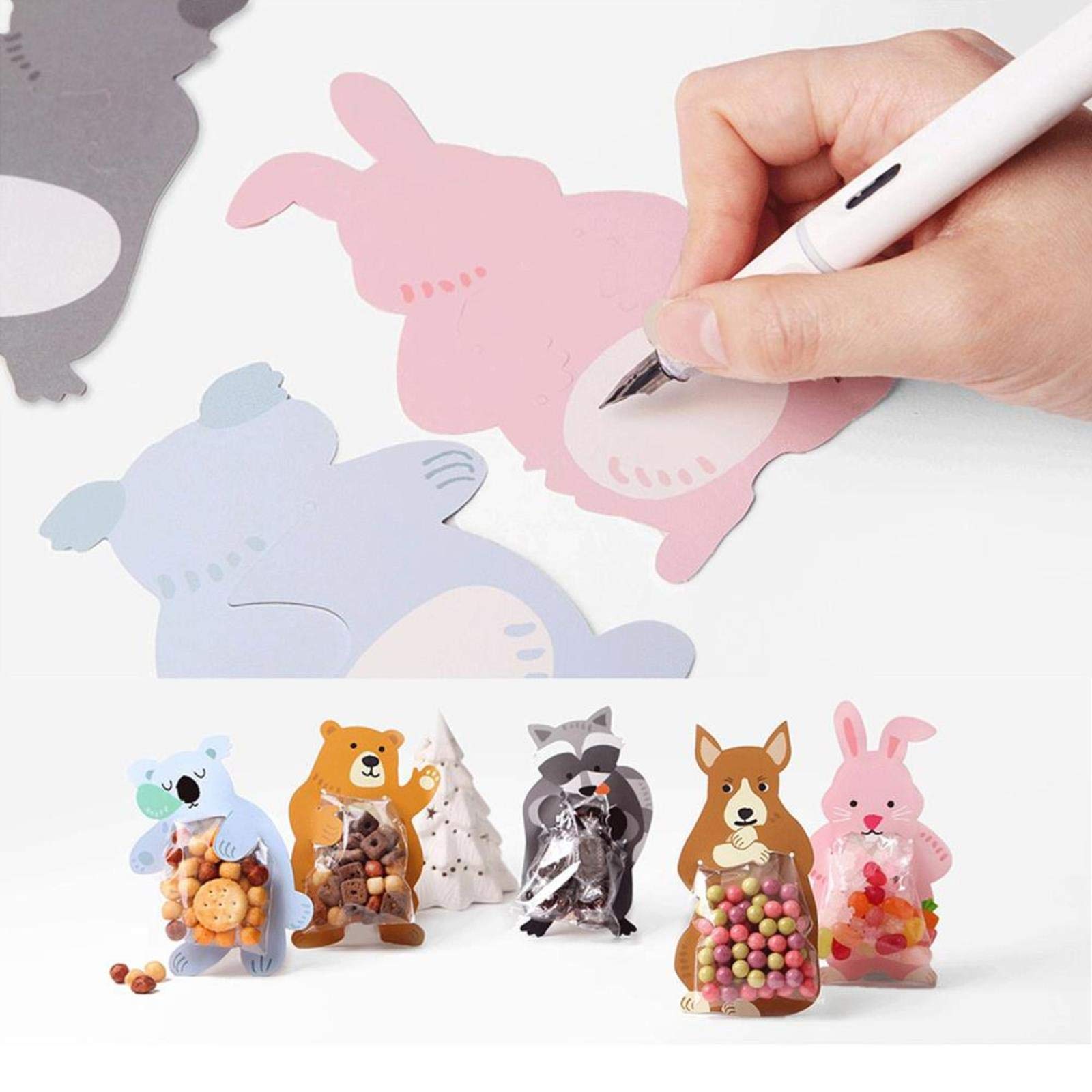 10pcs Cute Rabbit Ear Cookie Bags - Eco-Friendly Gift Bags for Candy, Biscuits, Snacks | Perfect for Baking, Wedding Favors, Baby Showers & Party Decorations | Great for Easter, Birthday Celebrations & Holiday Gifting