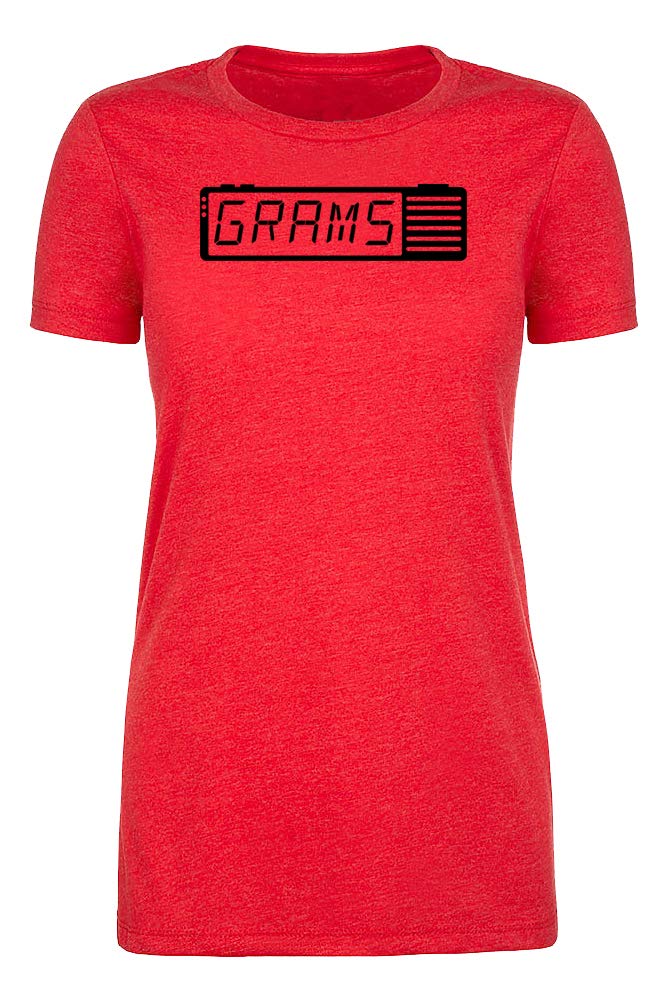 Vintage Old School Grams Clock Print Women's T-Shirt - Funny Family Reunion Gift Idea for Grandma, Mom & Daughter - Perfect for Birthday Parties, Family Gatherings & Casual Wear