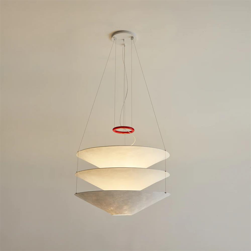 Modern Floating Pendant Lamp - Adjustable Hanging Light Fixture for Living Room, Bedroom, Dining Room - Perfect for Home Decor, Indoor Lighting, and Creating Ambient Atmosphere