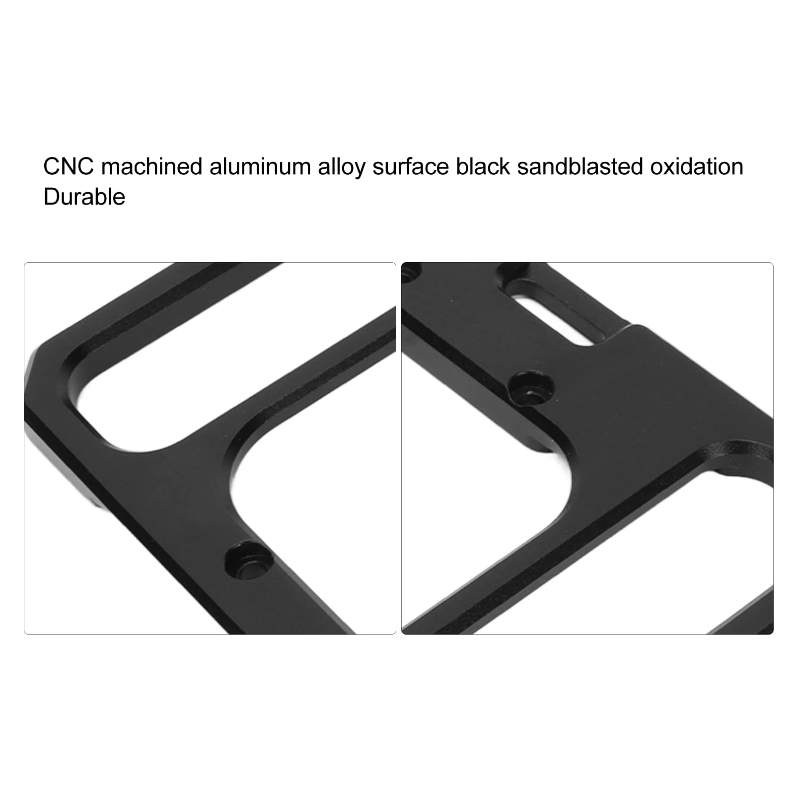 Xiegu X6100 Shortwave Radio Shield - CNC Aluminum Alloy Side Handle & Bracket Stand for Ham Radio | Portable Mounting Solution for Field Operations & Emergency Communications