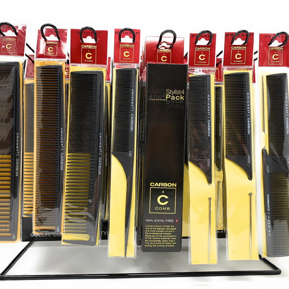 Carbon Comb Heat Comb - Multi-Purpose Heat Resistant Styling Tool (1 Piece) for Hair Styling, Salon Use & DIY Beauty Treatments