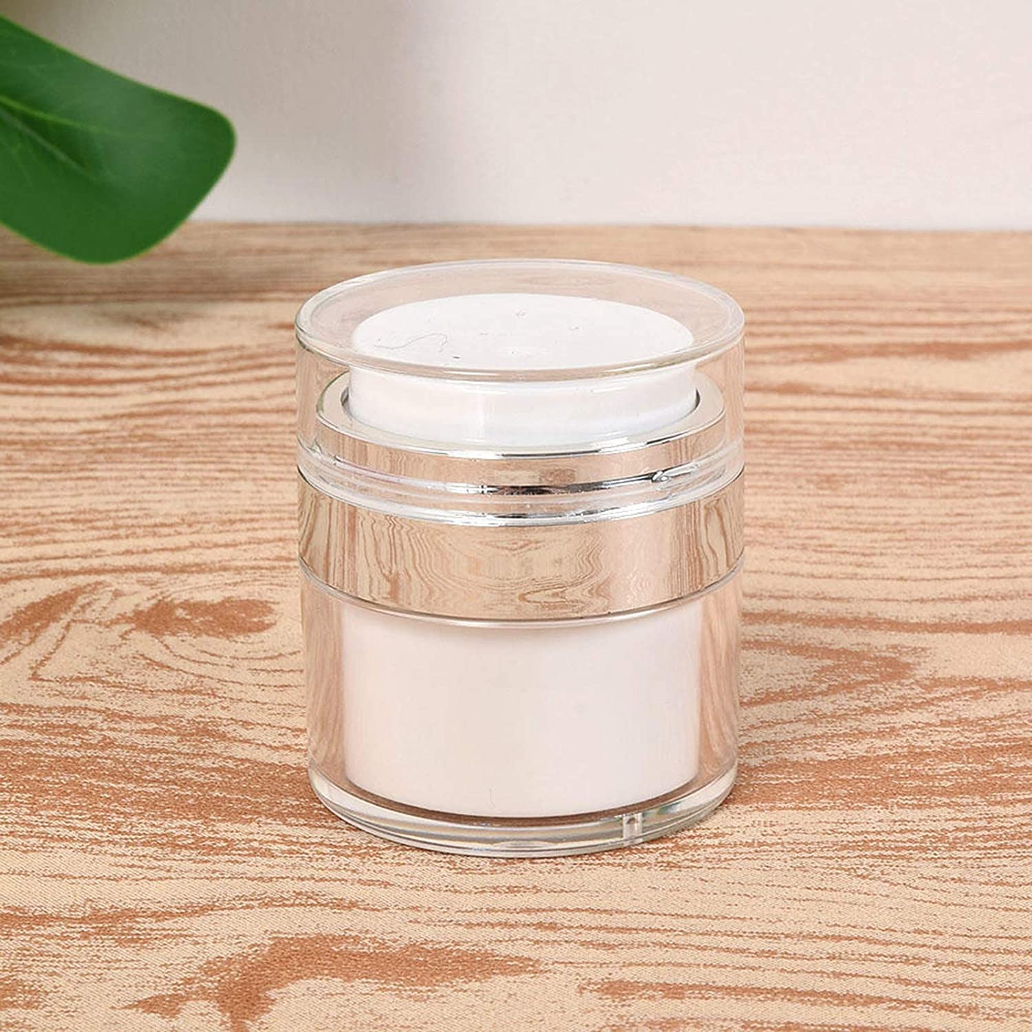 STHITI 30ml Airless Pump Bottles - Leakproof Acrylic Vacuum Cosmetic Containers for Face Cream, Lotion, Foundation & Serums | Refillable Travel-Friendly Skin Care Jars | Perfect for Makeup Storage & On-the-Go Beauty Routine