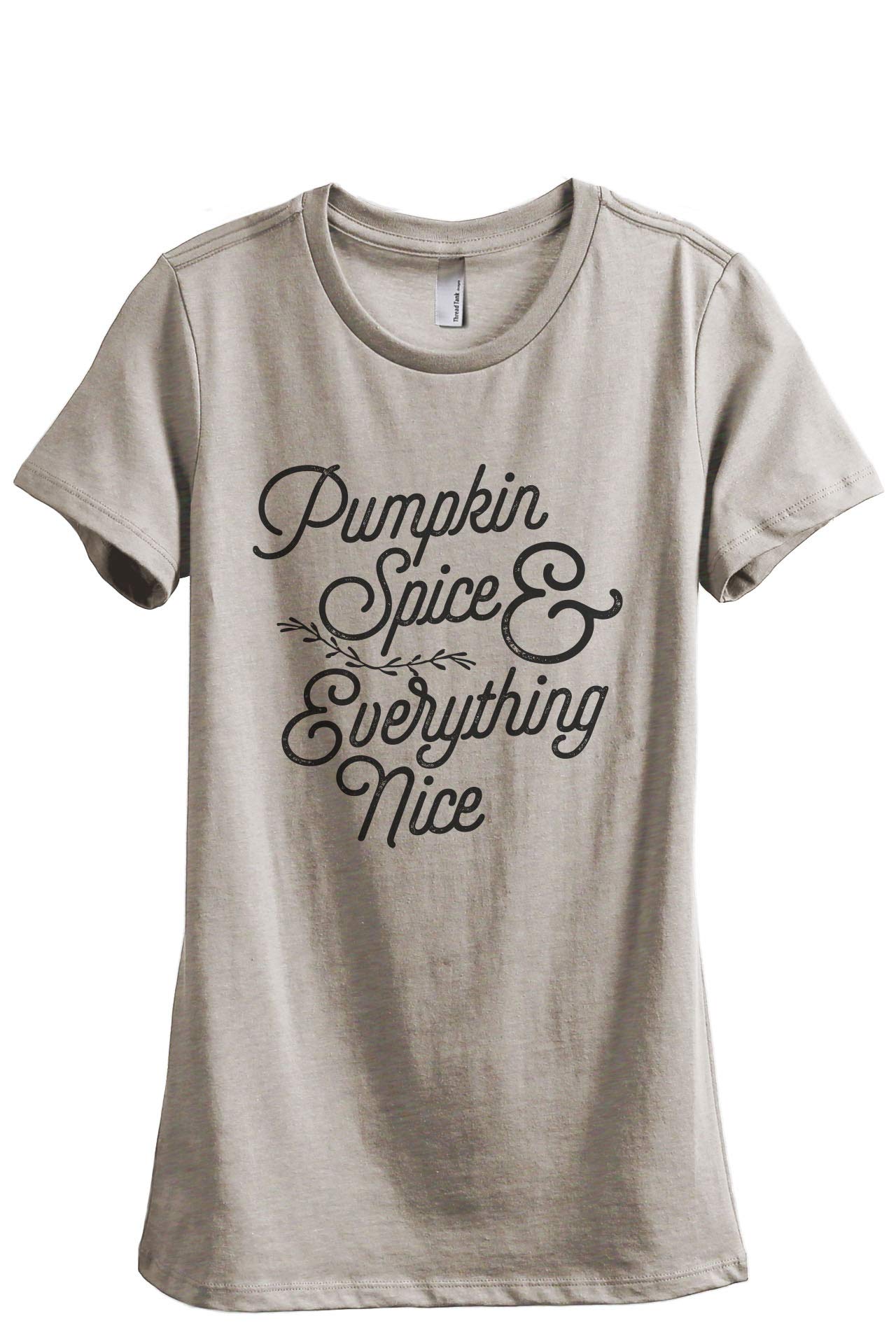 Women's Pumpkin Spice & Everything Nice Graphic Relaxed Fit T-Shirt | Casual Comfort Tee for Fall, Coffee Dates & Cozy Weekends