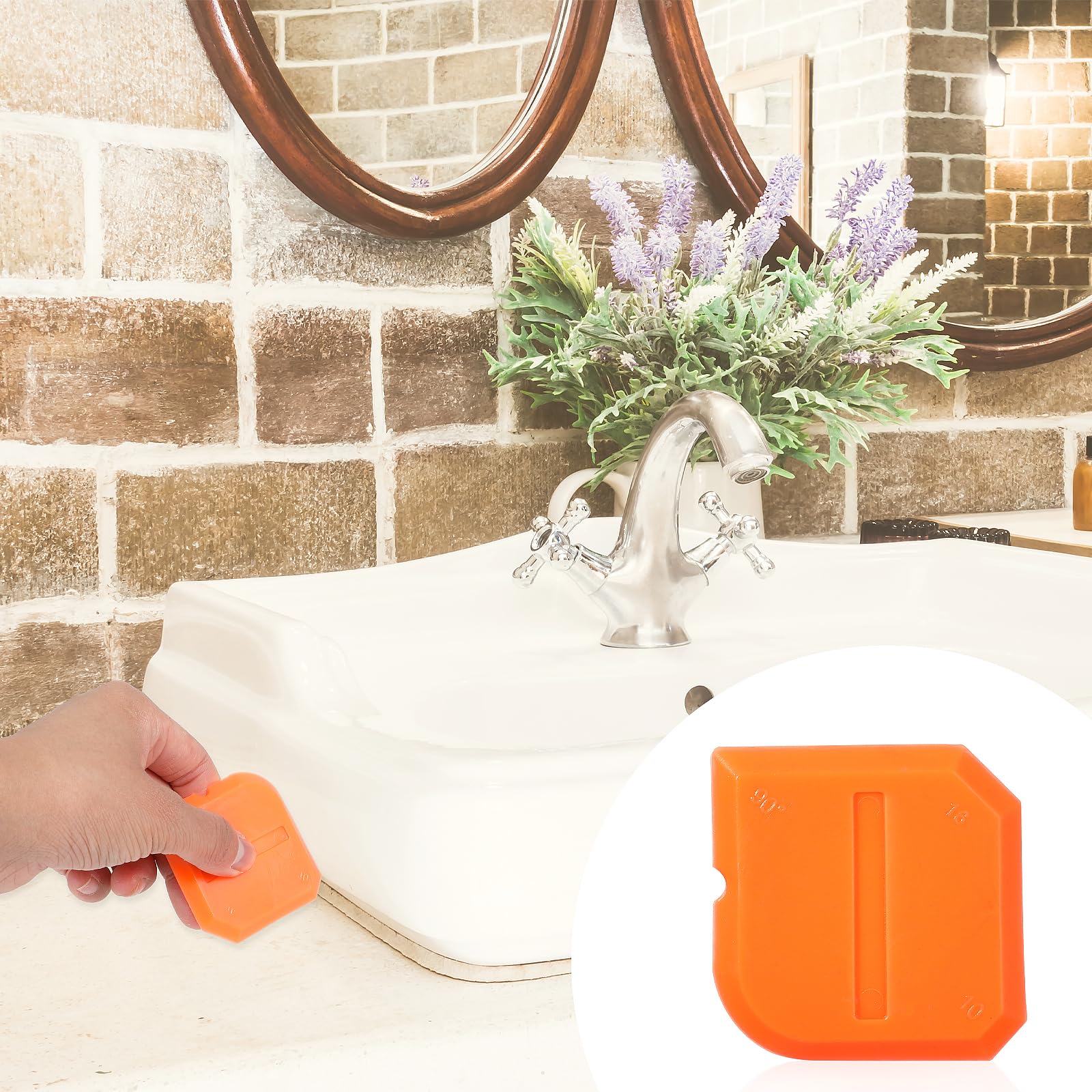 2PCS Caulk Tool Kit - Professional Sealant Silicone Finishing Tools with Caulking Gun Accessories & Removal Tool for Kitchen, Bathroom, Floor, Window, Sink Joint Sealing - Reusable & Replaceable - Perfect for DIY Home Improvement & Professional Renovation Projects