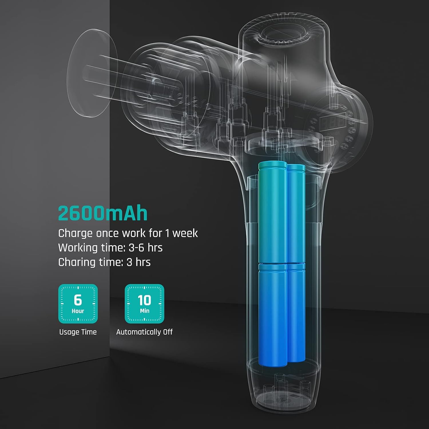 **Mebak 3 Deep Tissue Massage Gun for Athletes – Professional Percussion Muscle Massager for Shoulder, Leg, Back & Body Pain Relief – Quiet & Portable Sports Massage Gun – Perfect Gift for Men – Ideal for Post-Workout Recovery & Relaxation**