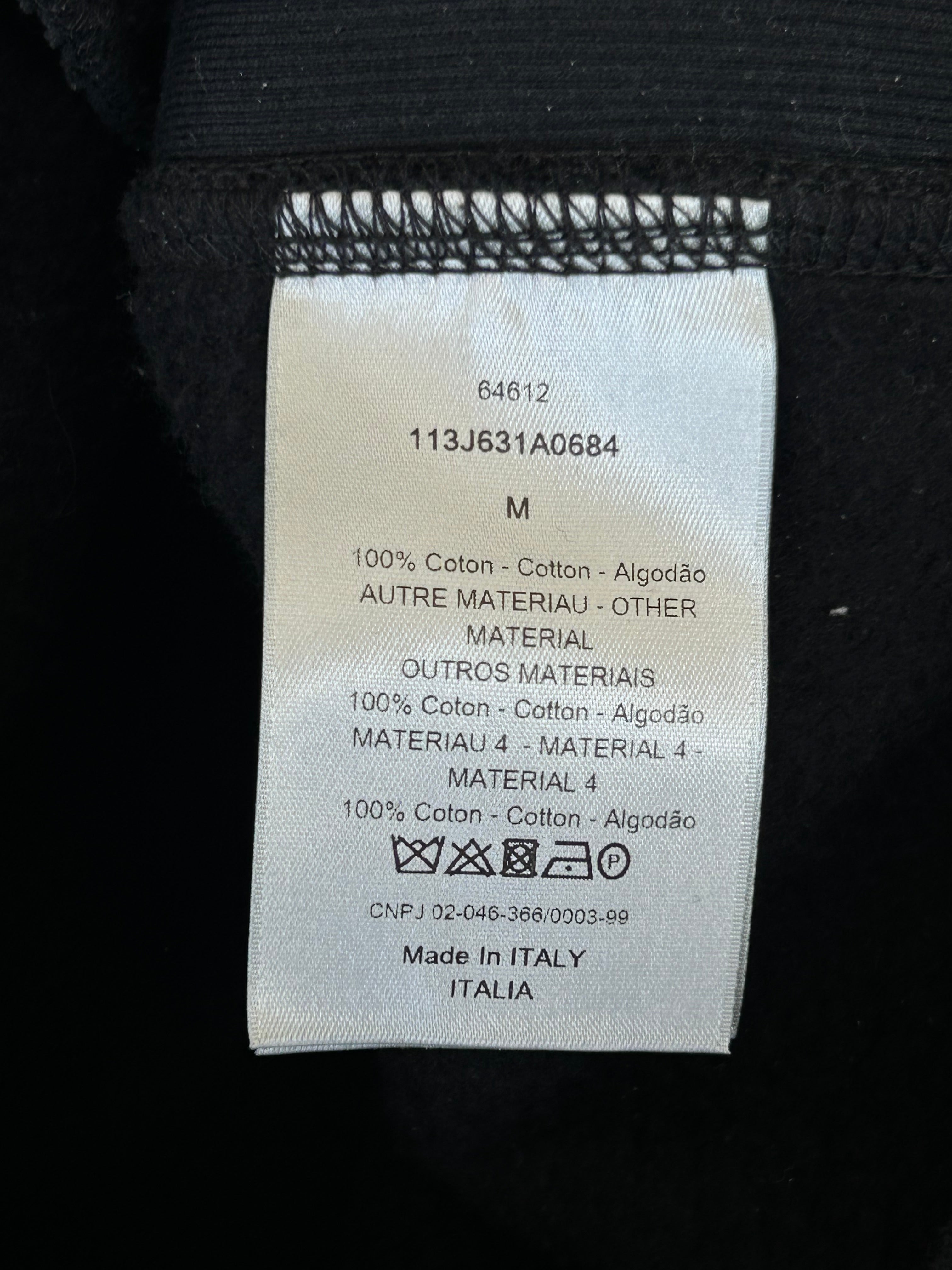 Dior Black Oblique Logo Hooded Towel Hoodie - Soft & Luxurious for Gym, Spa, and Beach Cover-Up