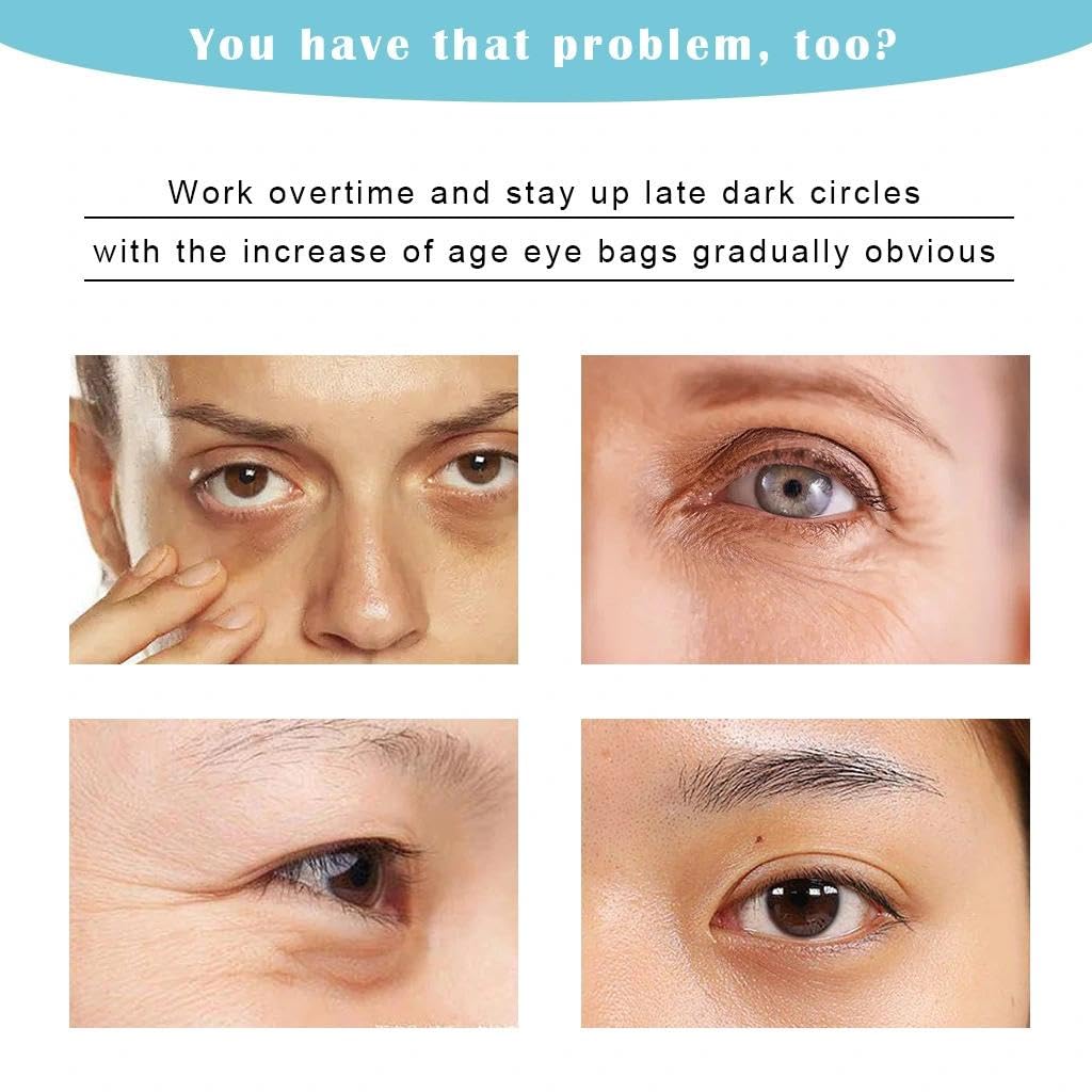 60 Pcs Vitamin C & Collagen Eye Pads for Dark Circles, Anti-Wrinkle & Anti-Aging Under Eye Patches - Reduce Puffiness & Eye Bags with Cooling Gel for Women - Perfect for Night Routine, Travel & Spa Days