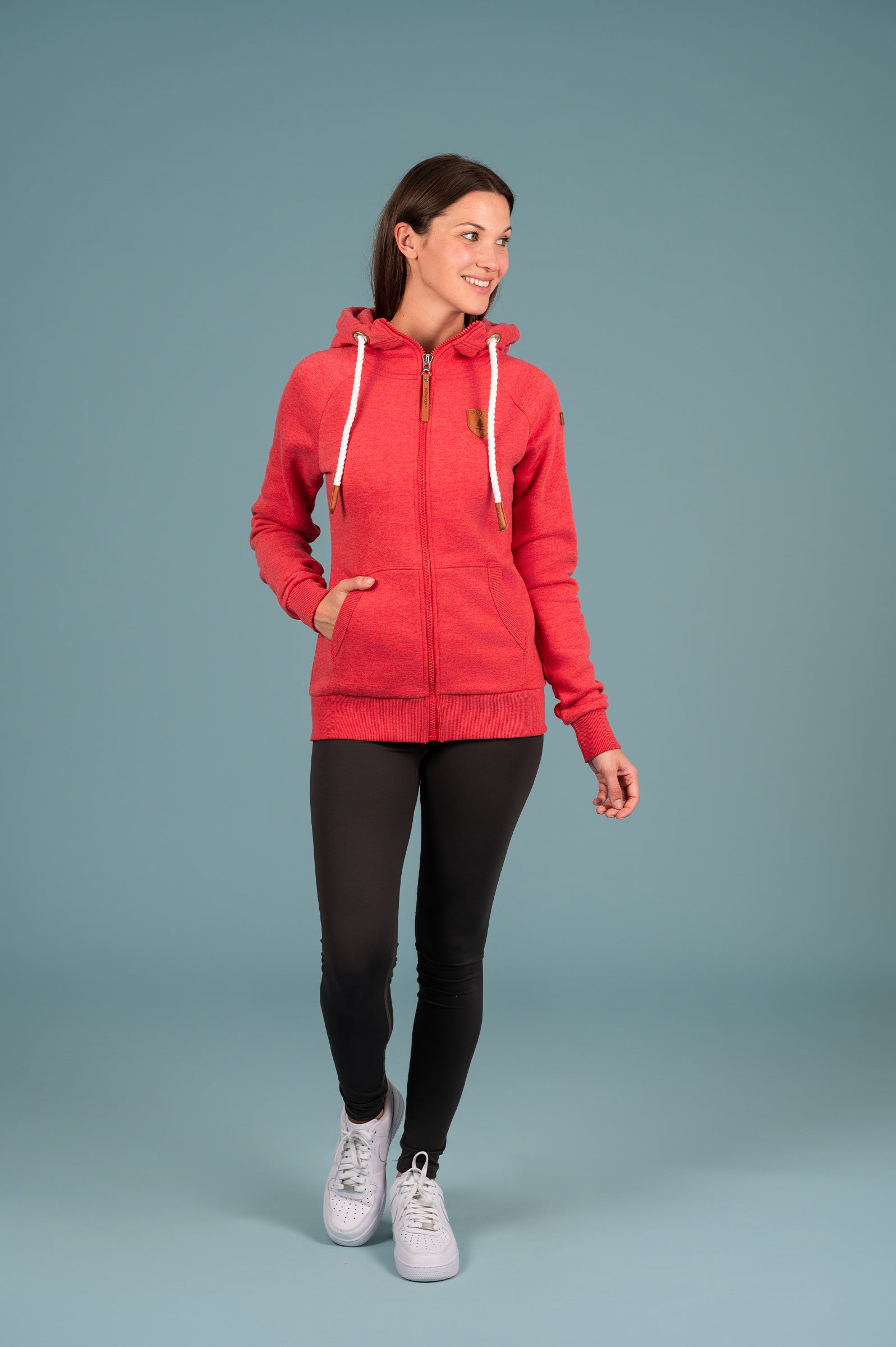 Hera Salsa Full Zip Hoodie for Women - Stylish & Comfortable Pullover Jacket with Pockets - Perfect for Casual Wear, Gym, and Outdoor Activities