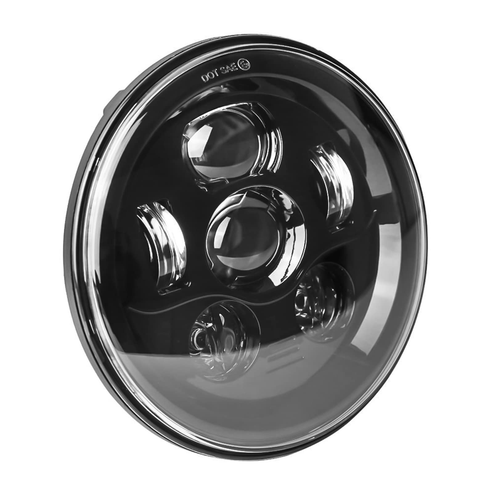 Eagle Lights 8700BG3 7 Inch LED Headlight for Harley Davidson & Indian Motorcycles - Gen III Black Kit (No Installation Accessories) - High Visibility Night Riding & Custom Bike Upgrades