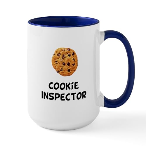 White/Navy Inside - Cookie Inspector Black SOT Ceramic Mug