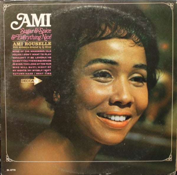 Ami Rouselle - Sugar And Spice And Everything Nice Vinyl LP Album (Mono, Promo, VG+ Condition) - Perfect for Vintage Music Collectors & Retro Home Decor