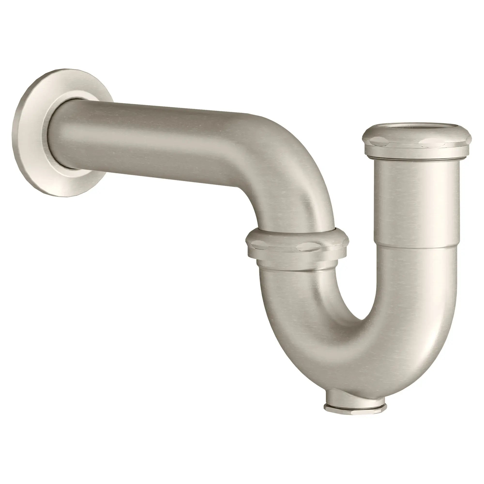 Decorative P Trap for Bathroom Sink - Chrome Plated Brass Drain Pipe with Adjustable Length - Perfect for Vanity, Basin, and Lavatory Sink Drainage System