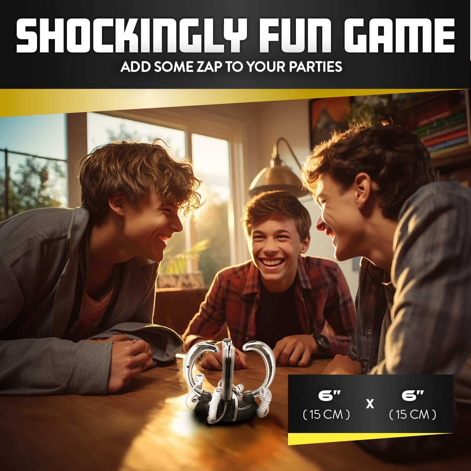 Lightning Reaction Reloaded - Fast Reflex Shocking Family Game for Parties & Game Nights - Fun Electronic Reaction Time Challenge for Kids & Adults
