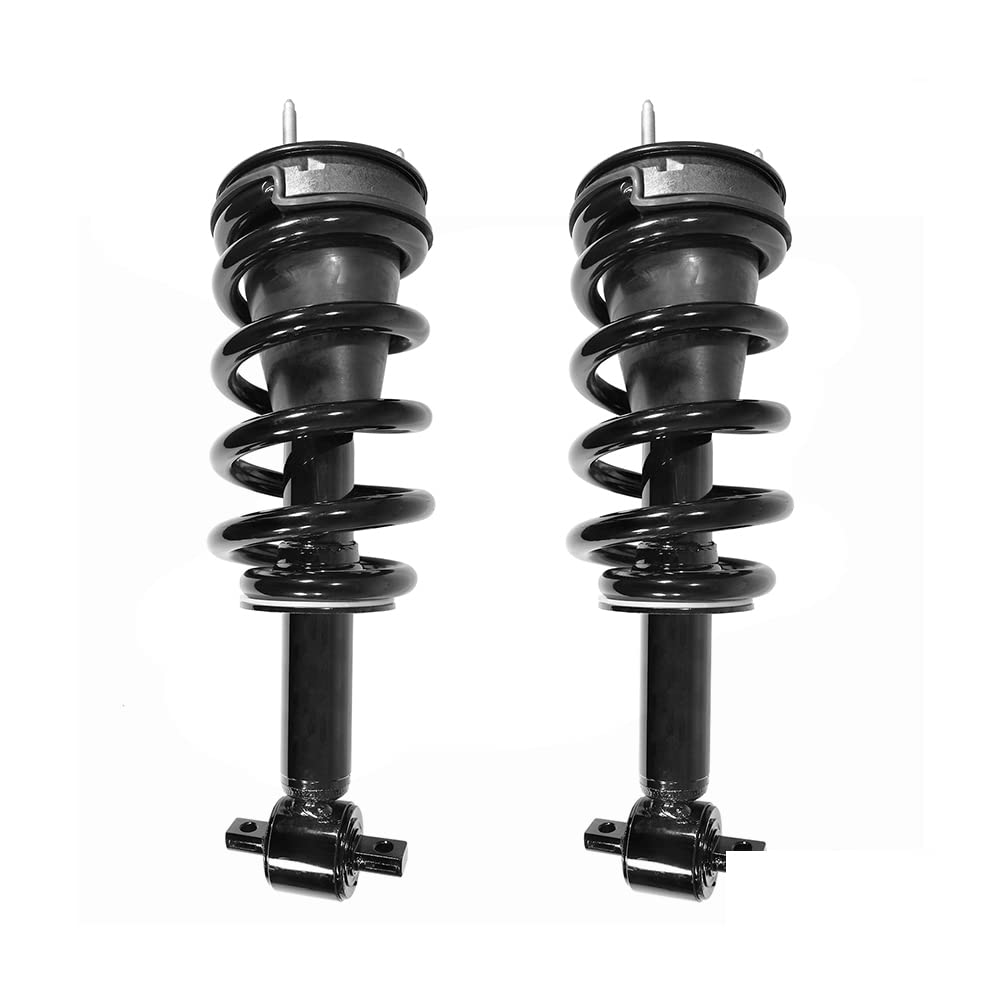 Complete Struts Front Quick Complete Strut Assemblies with Coil Springs - Replacement for 2007-2014 GMC Yukon XL 1500 (Set of 2) - Smooth Ride & Enhanced Suspension for Off-Road & Daily Driving