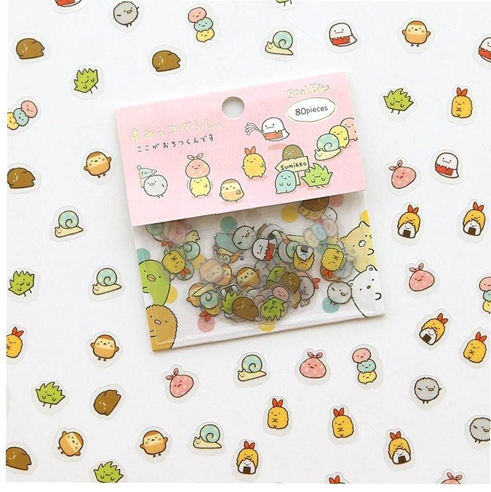 Froiny 1 Pack Cute Animal PVC Stickers - Waterproof Decorative Scrapbooking Stickers for Journals, Planners & Korean Stationery - Perfect for DIY Crafts, Bullet Journals & Gift Wrapping