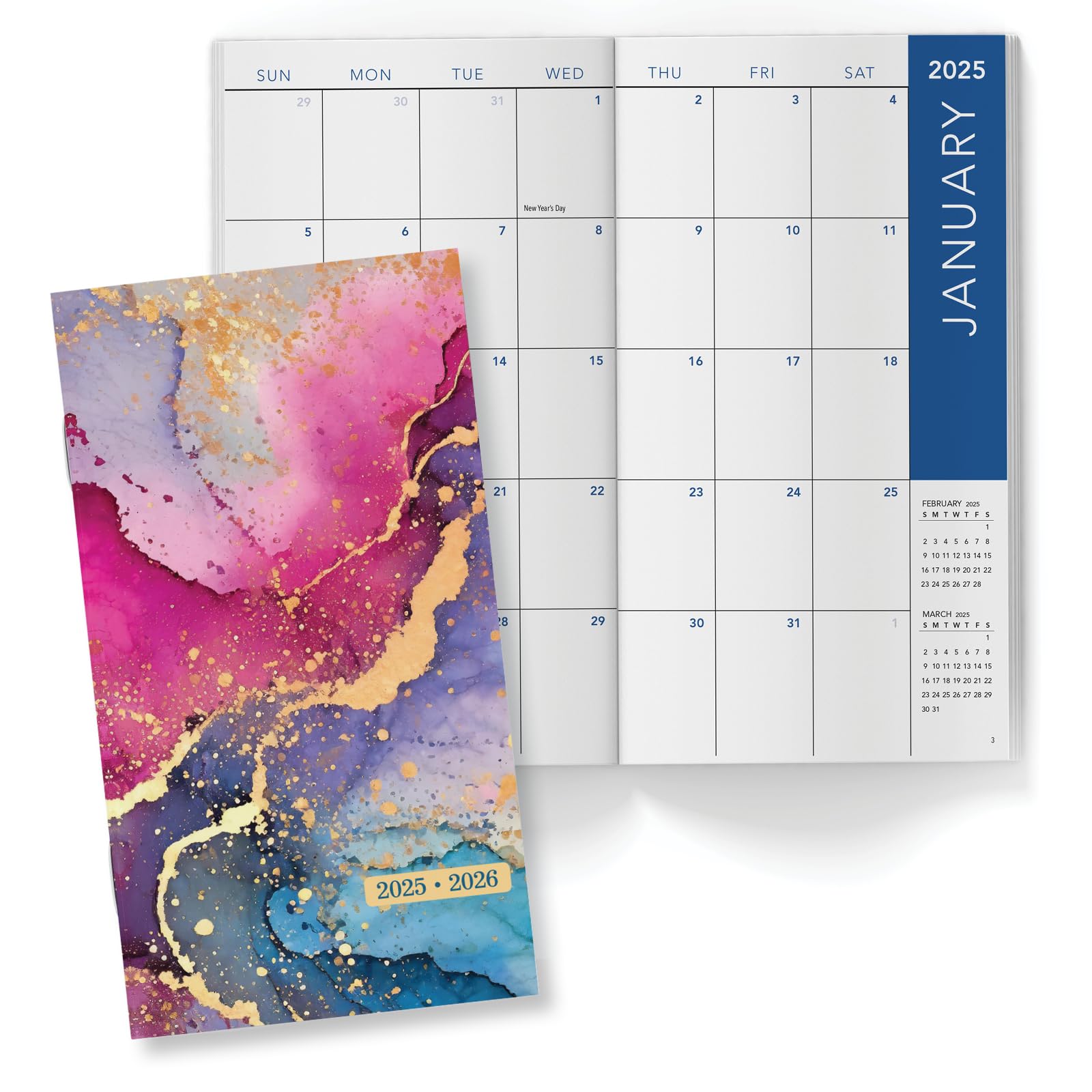 2025-2026 2-Year Monthly Pocket Planner - 3.5