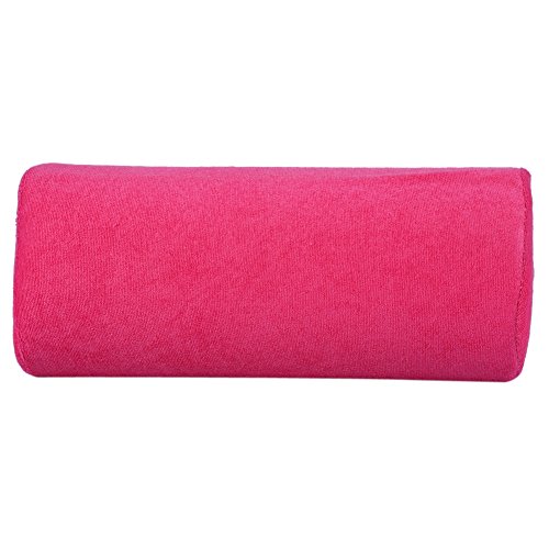 Soft Nail Art Hand Rest Cushion for Manicure - Comfortable Arm & Finger Support Pillow with Sponge Padding (Orange) - Perfect for Nail Salons, Home Manicures & Professional Nail Technicians