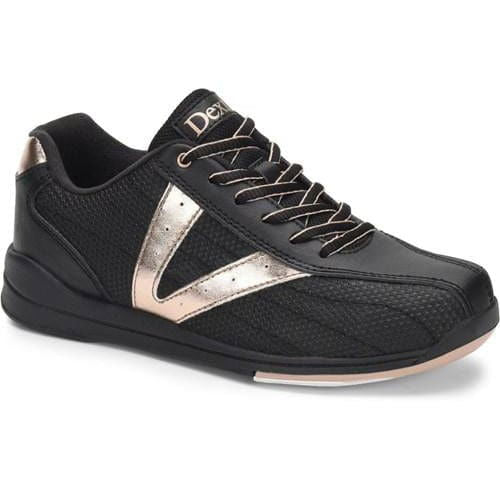 Dexter Women's Vicky Black Rose Gold Bowling Shoes - Comfortable & Stylish for League Play & Tournaments - Perfect for Competitive Bowlers & Casual Play